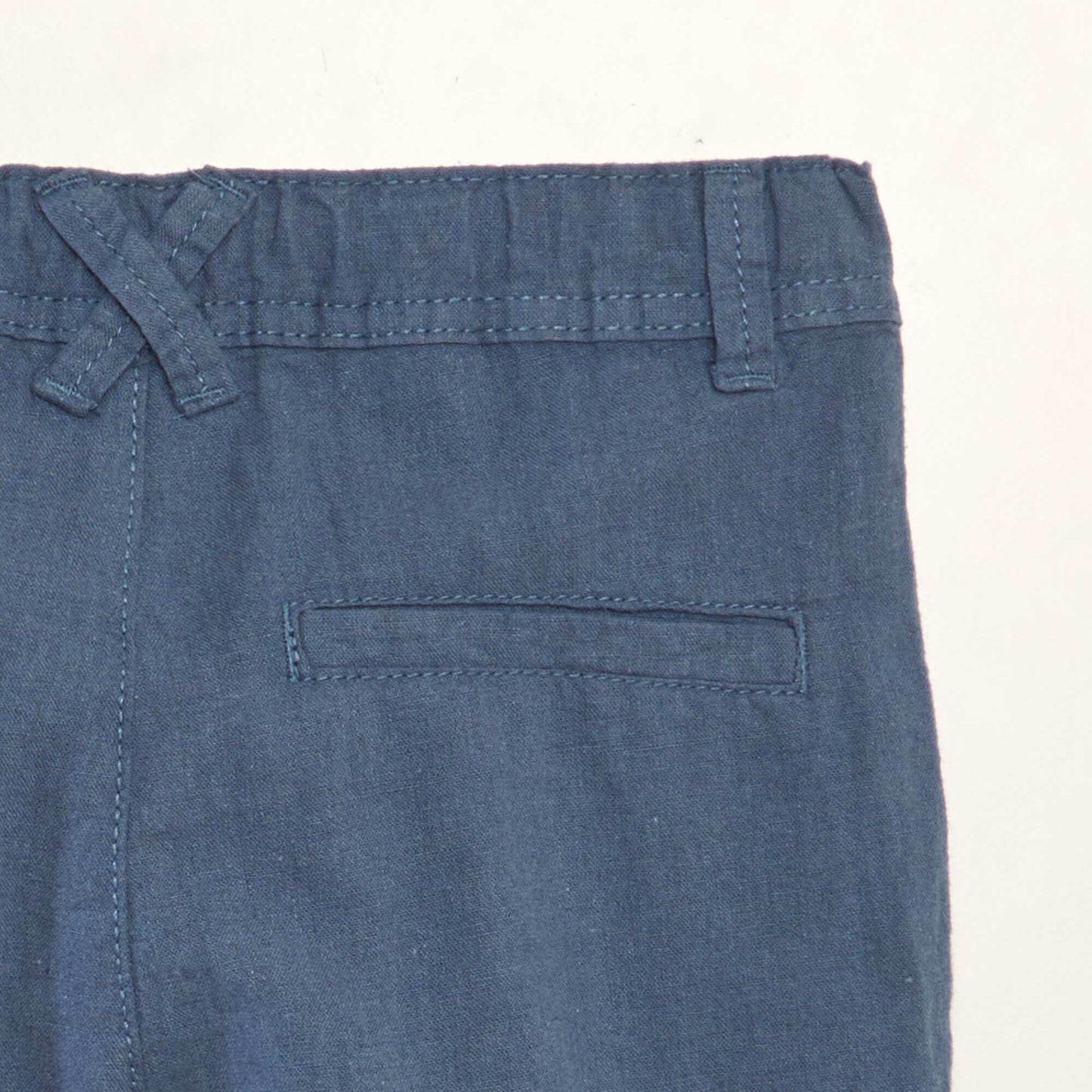 Linen chino Bermuda shorts BLUE