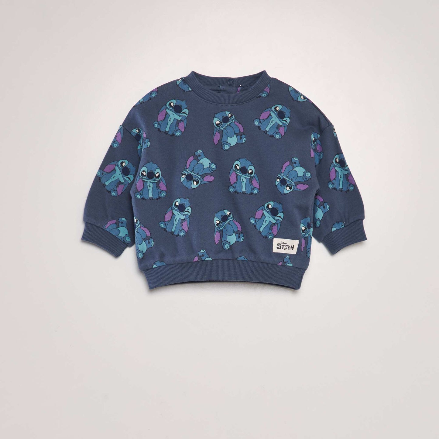 'Stitch' printed sweater BLUE