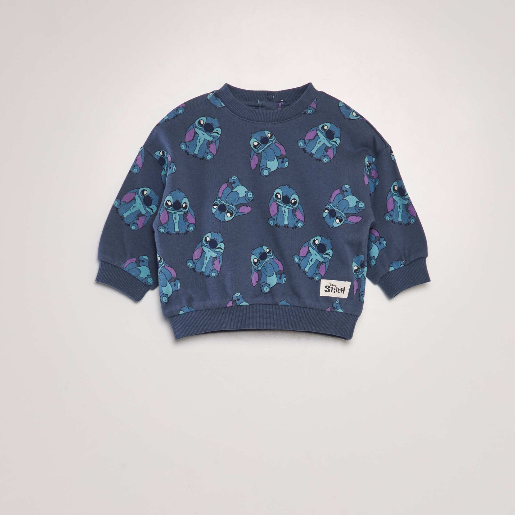 'Stitch' printed sweater BLUE