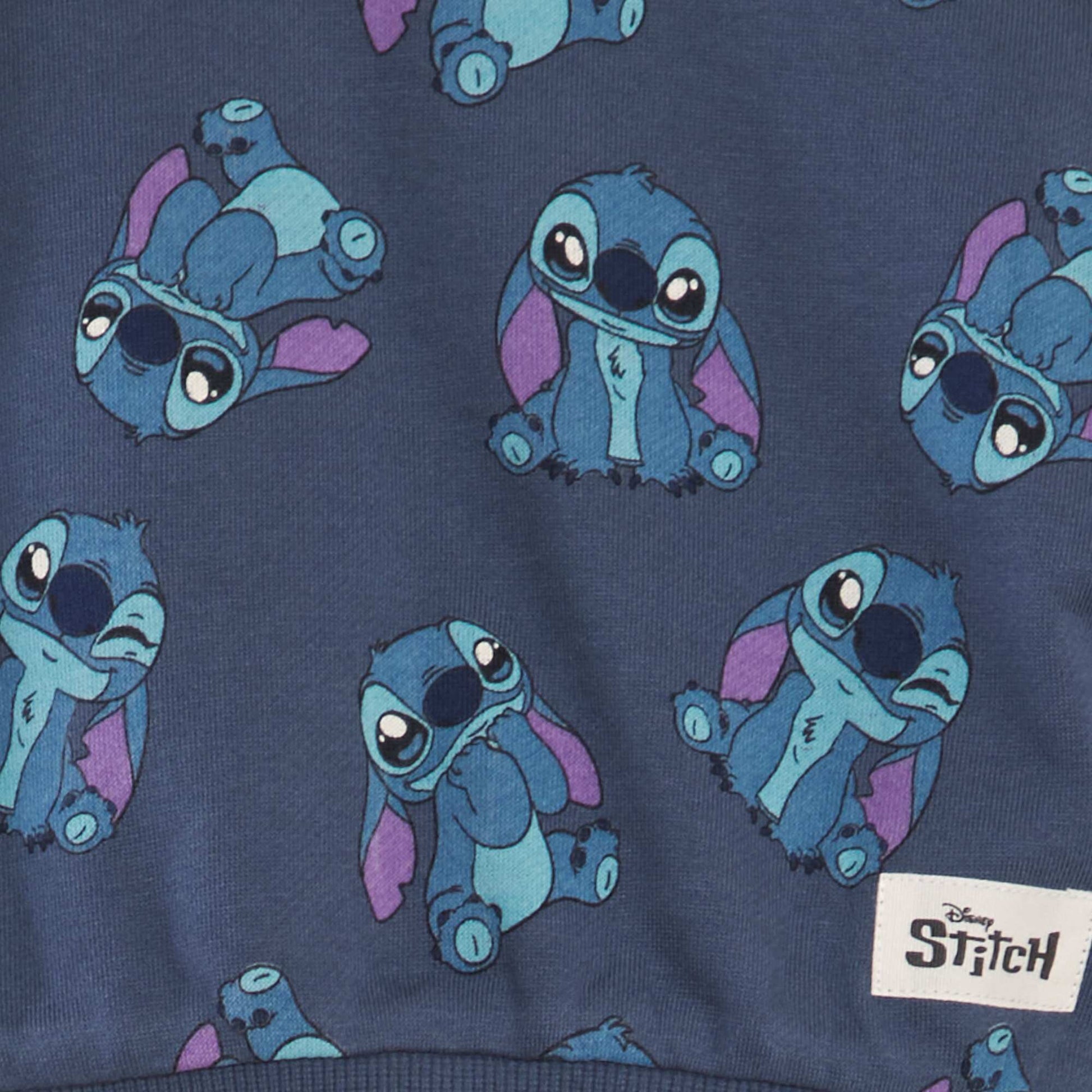 'Stitch' printed sweater BLUE