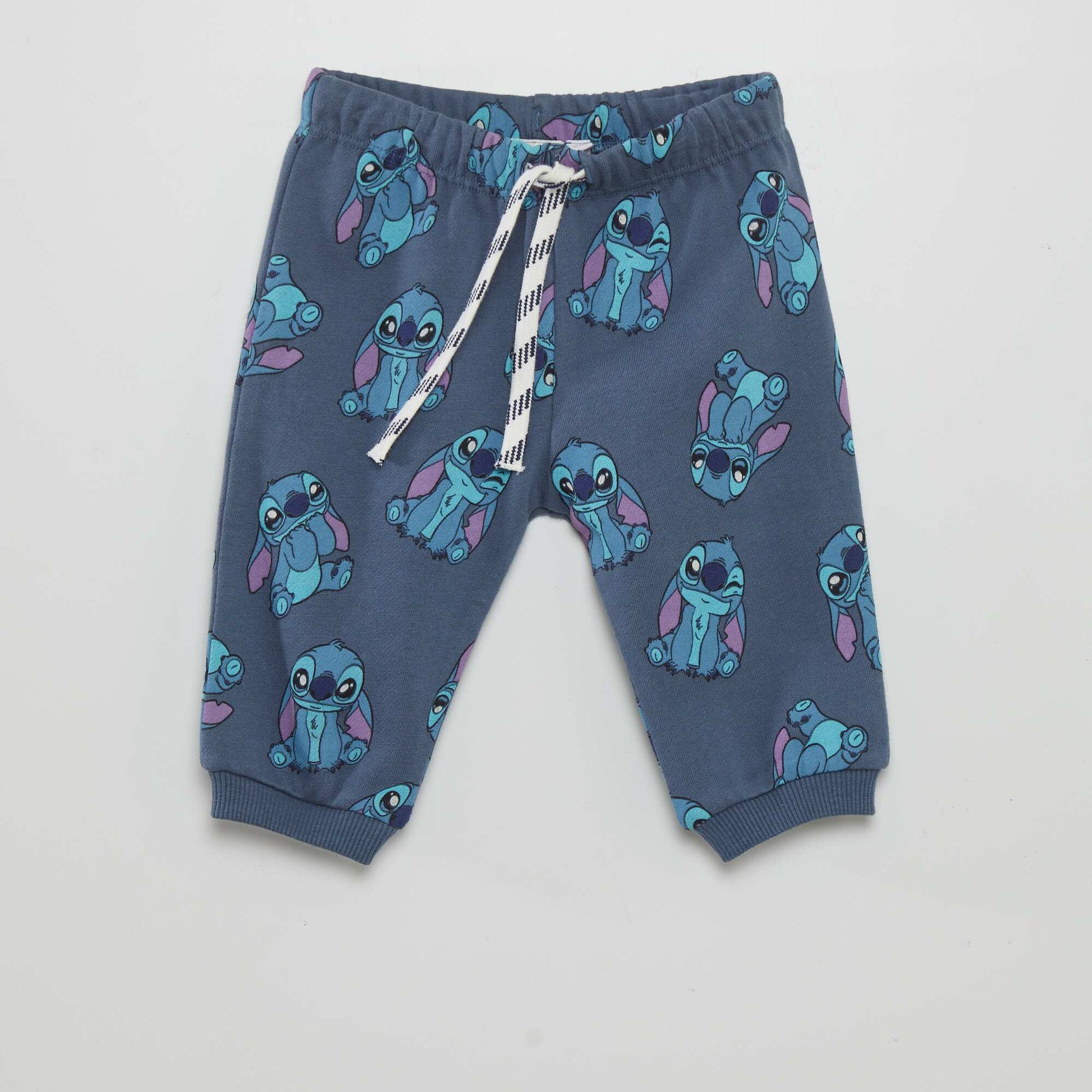'Stitch' printed joggers BLUE