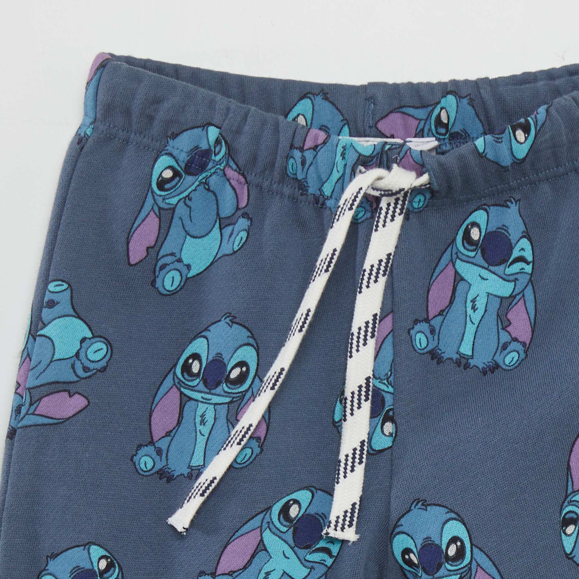 'Stitch' printed joggers BLUE