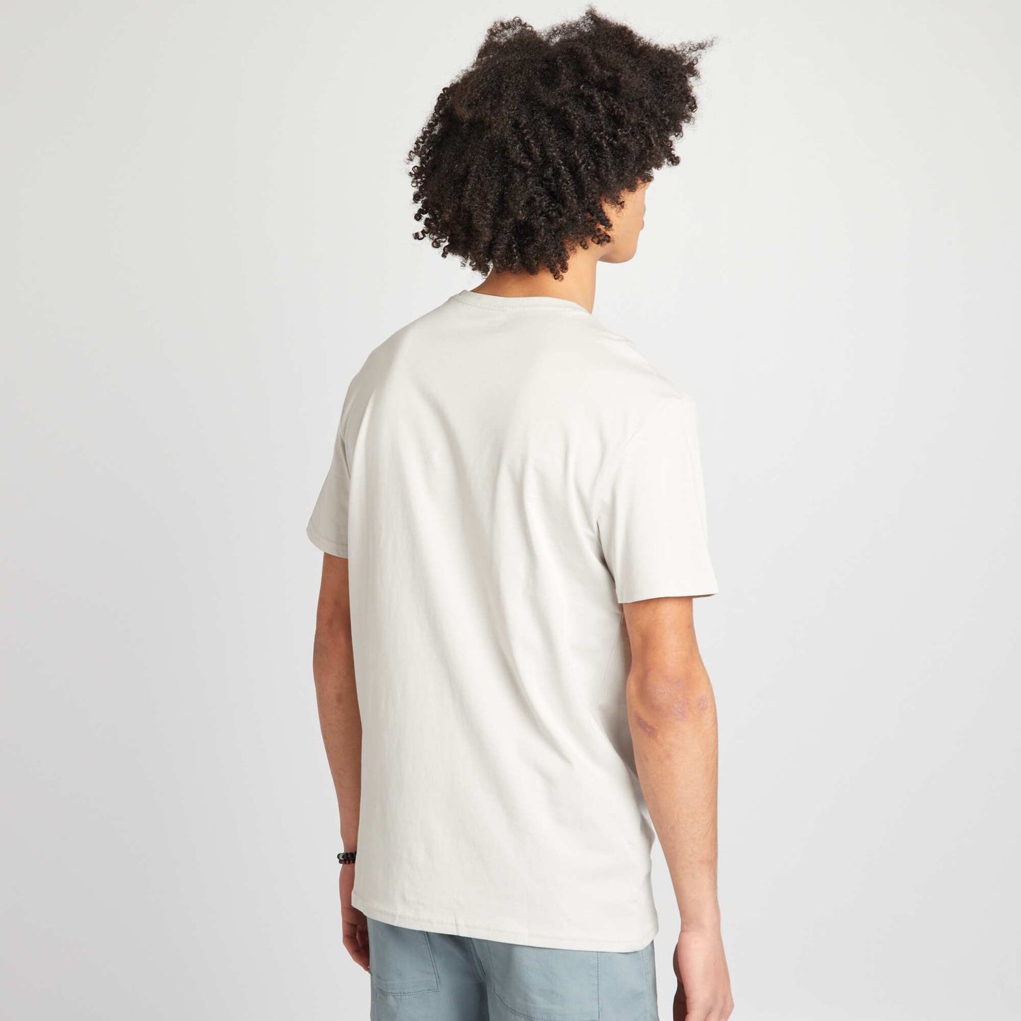 Round-neck jersey T-shirt GREY