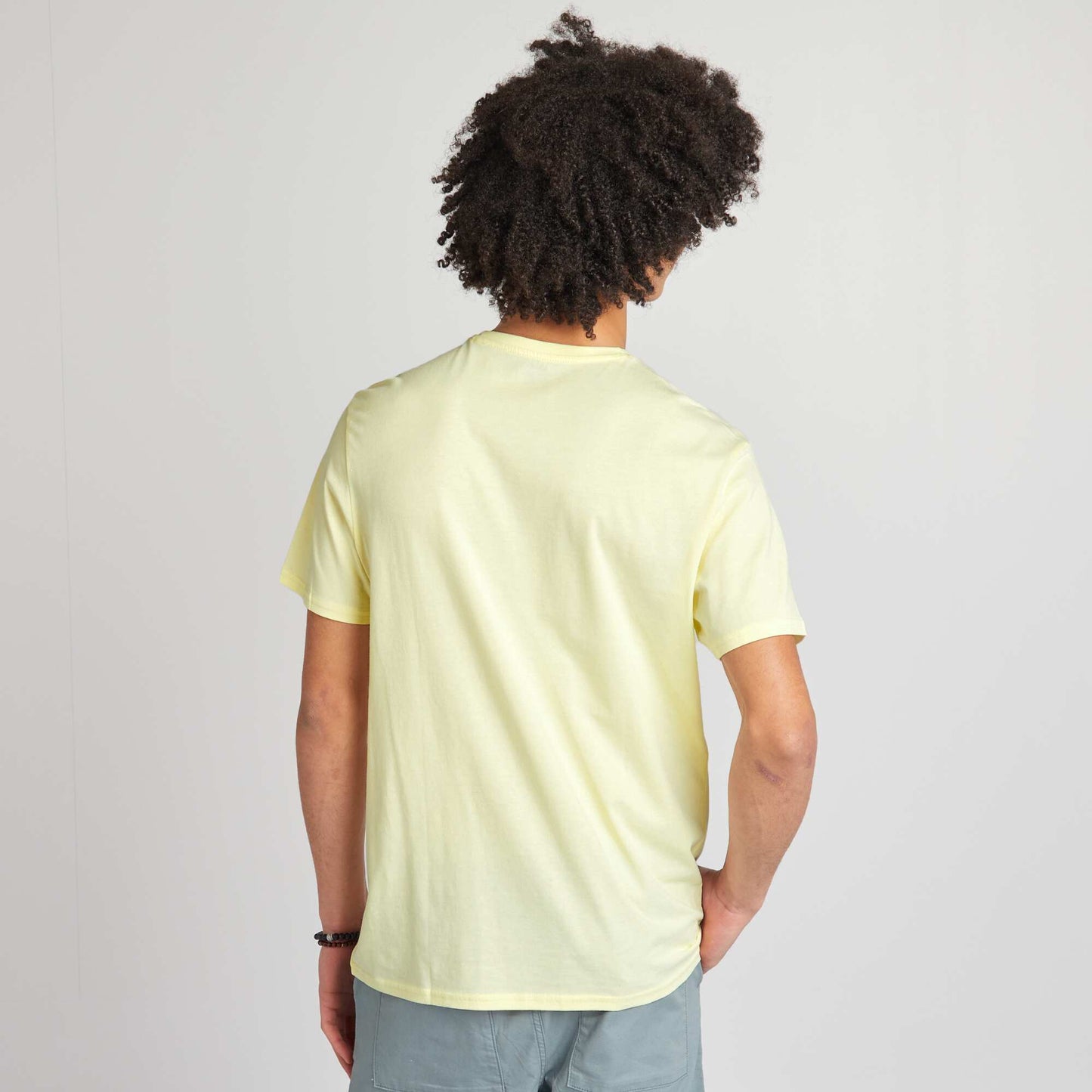 Round-neck jersey T-shirt WHITE