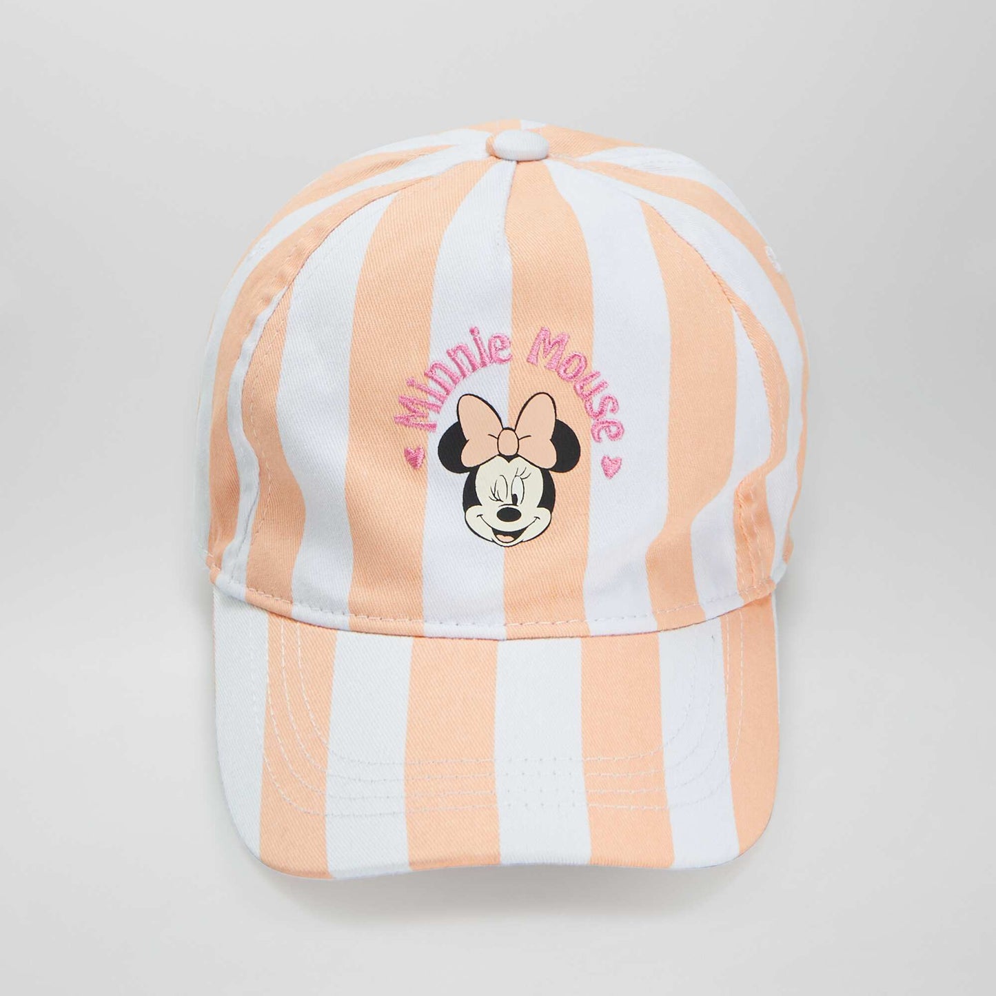 Striped 'Minnie' cap WHITE