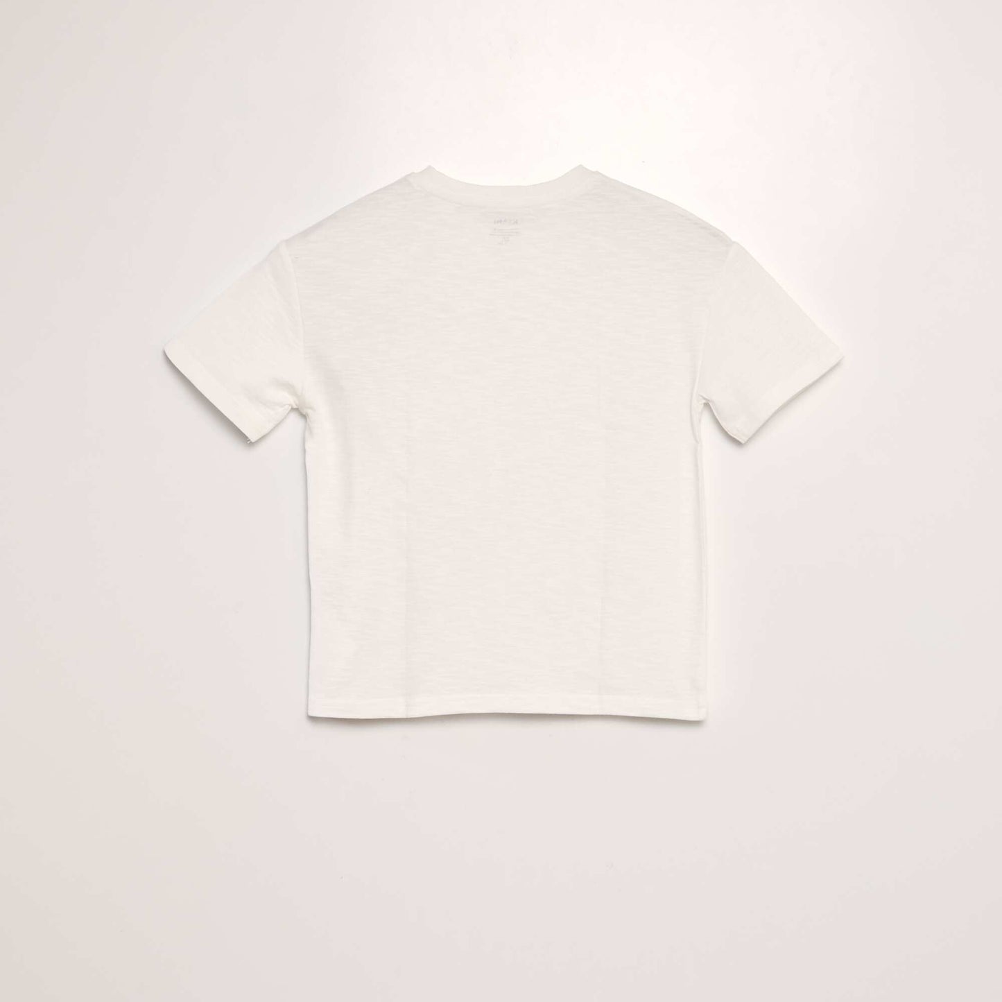 Loose-fit T-shirt with round neckline WHITE