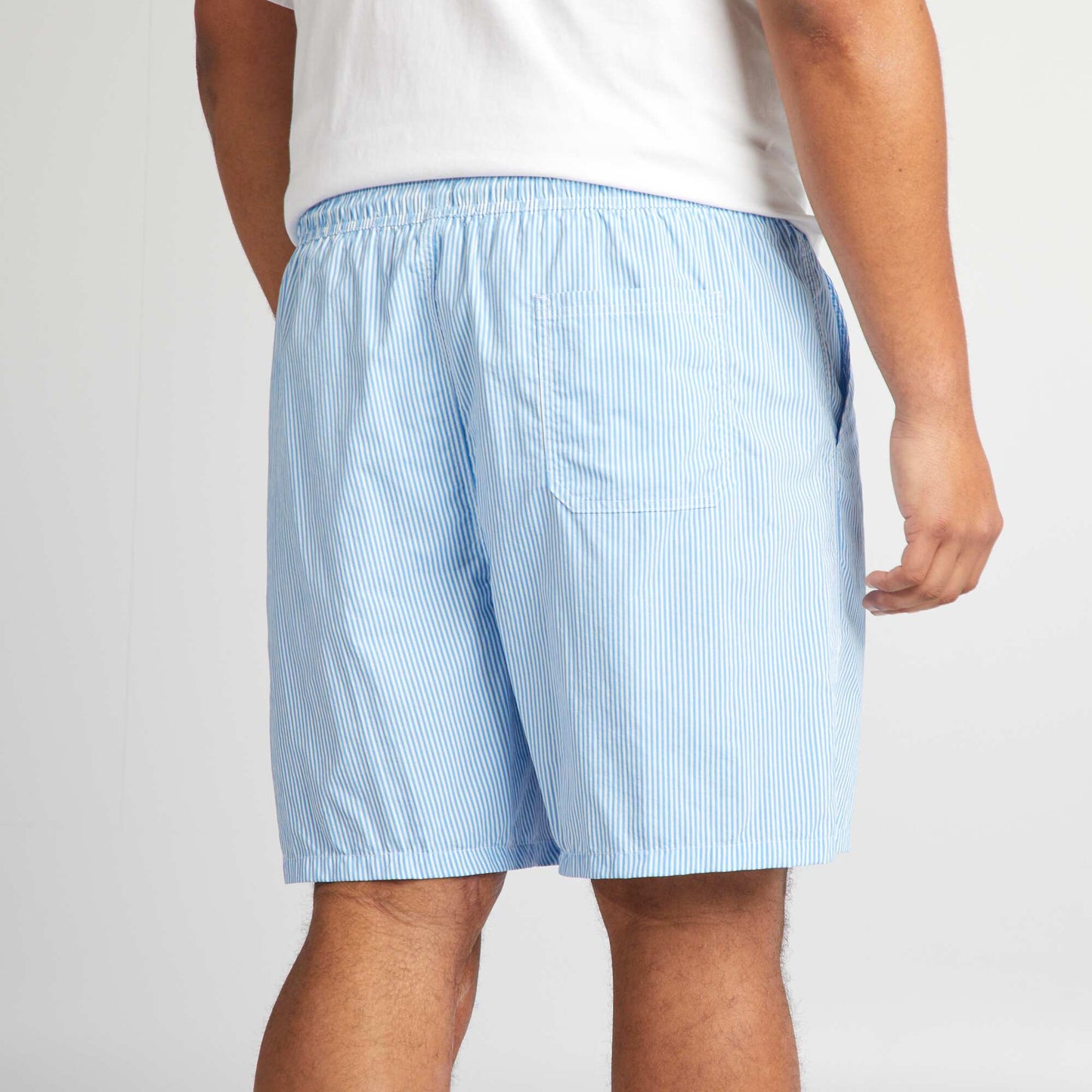 Striped swim shorts BLUE