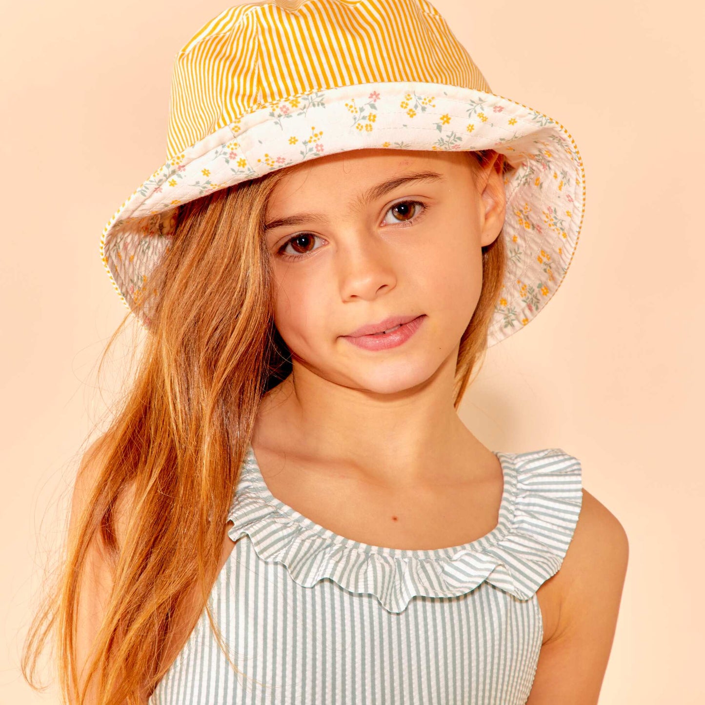 Floral bucket hat YELLOW