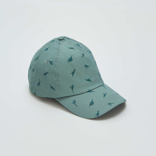 Dinosaur printed cap KHAKI