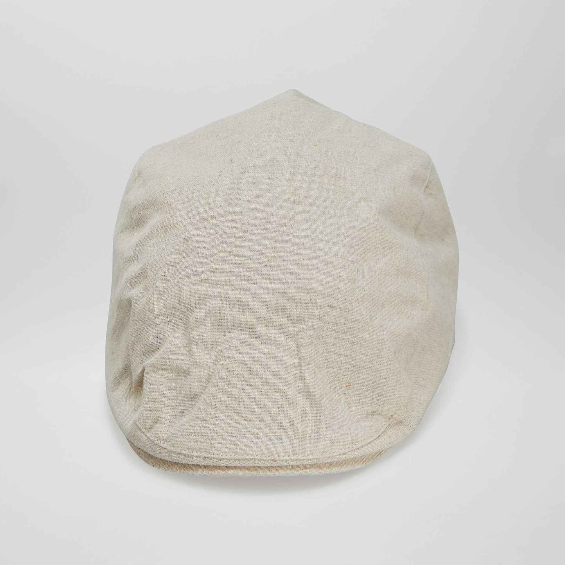 Plain baker boy-style beret BEIGE