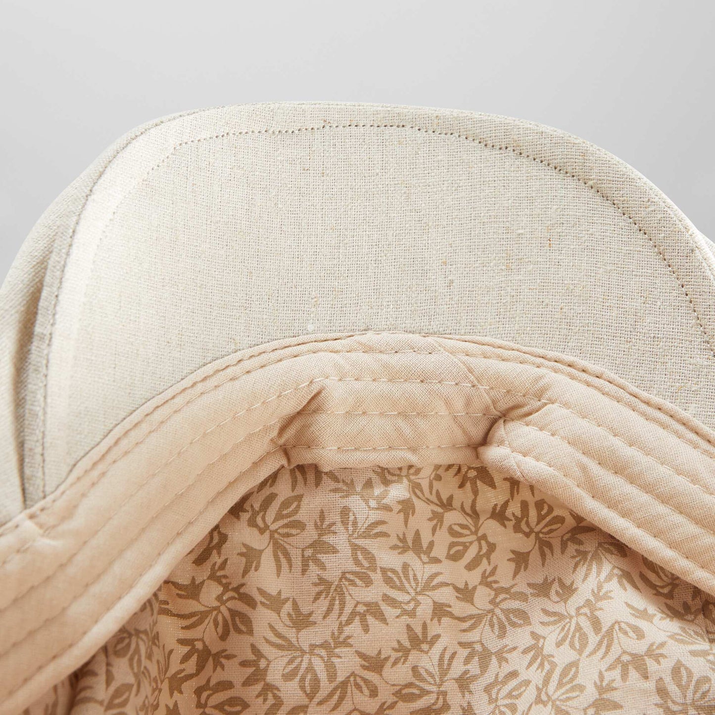 Plain baker boy-style beret BEIGE