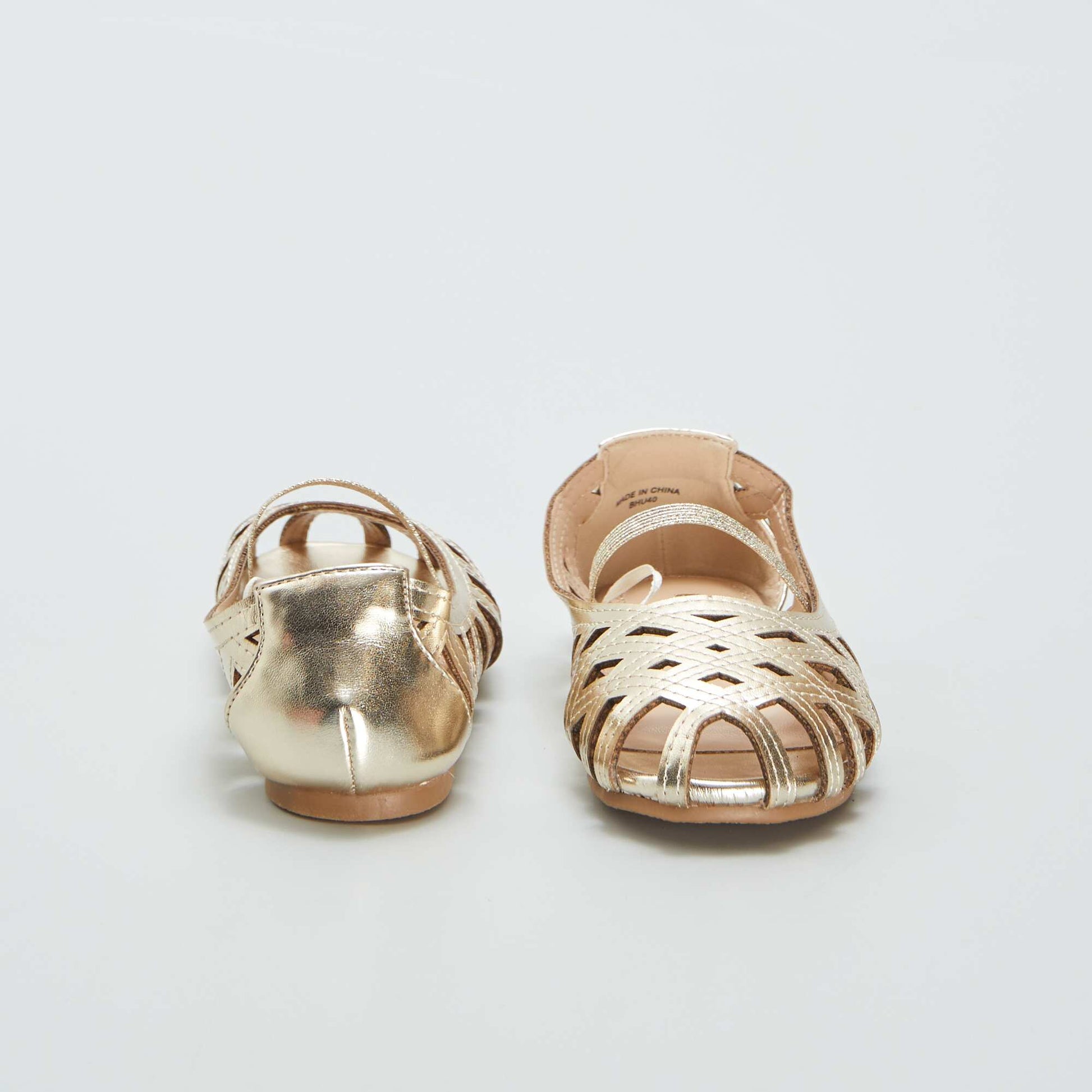 Closed sandals with holes YELLOW