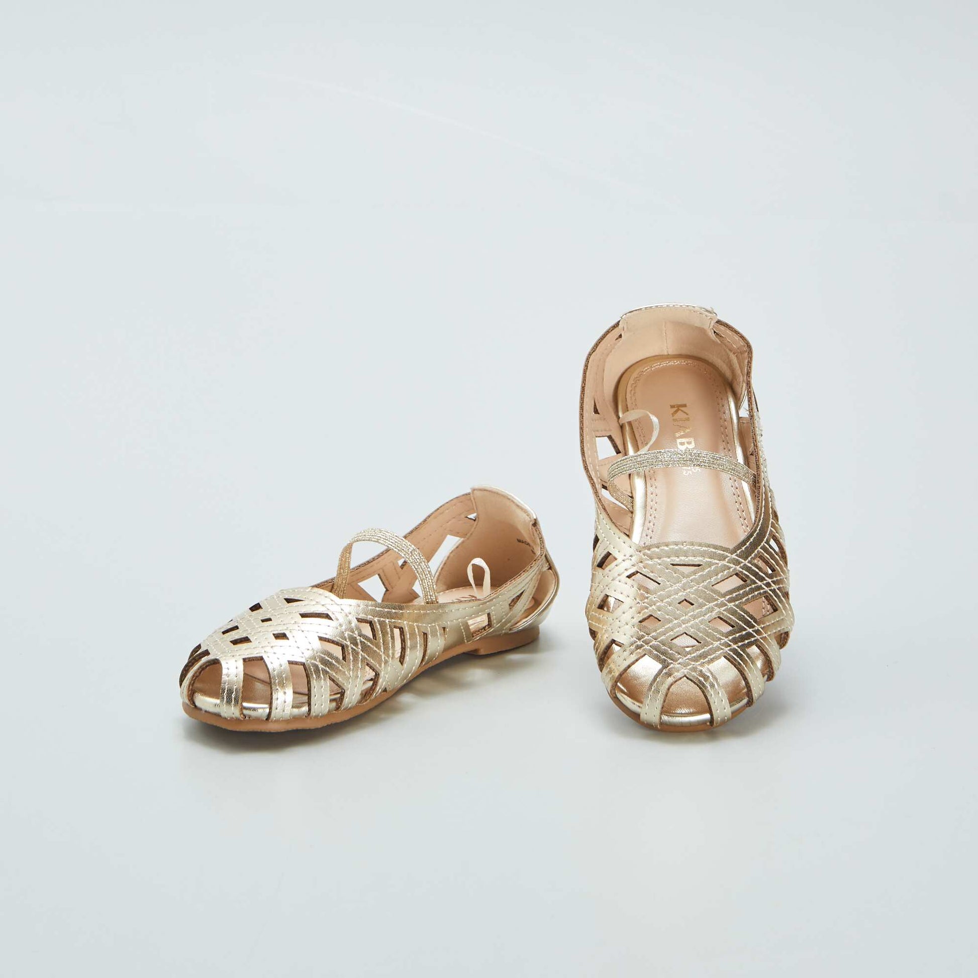 Closed sandals with holes YELLOW