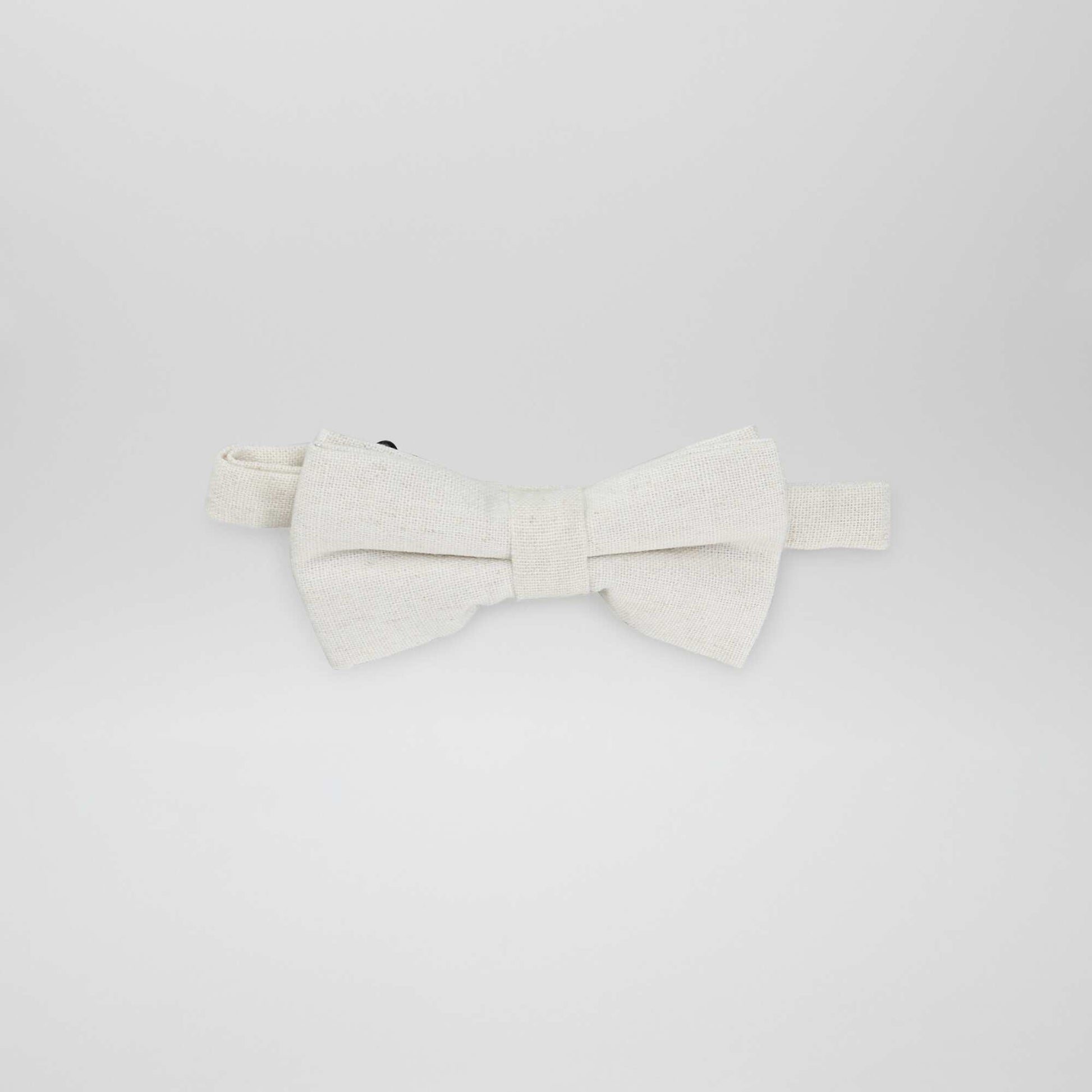 Linen-effect bow tie BEIGE