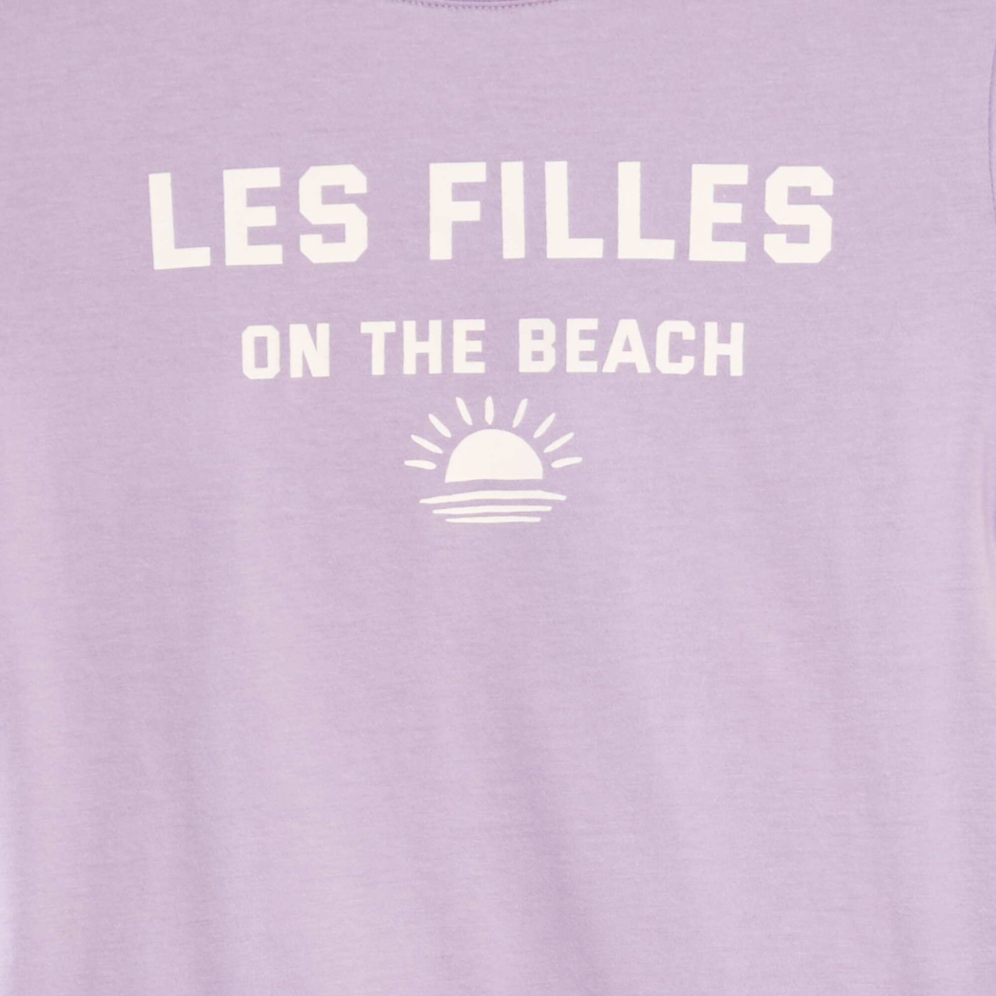 Pack of 2 slogan T-shirts PURPLE