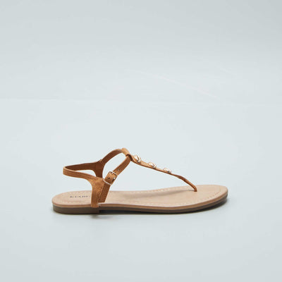 صندل مزين بالصدف المزخرف BROWN