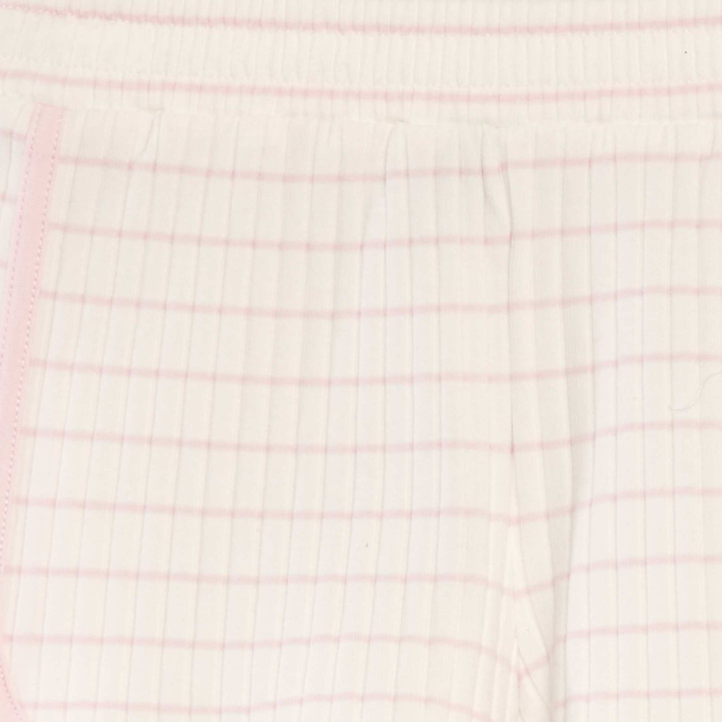 Ribbed knit striped shorts PINK