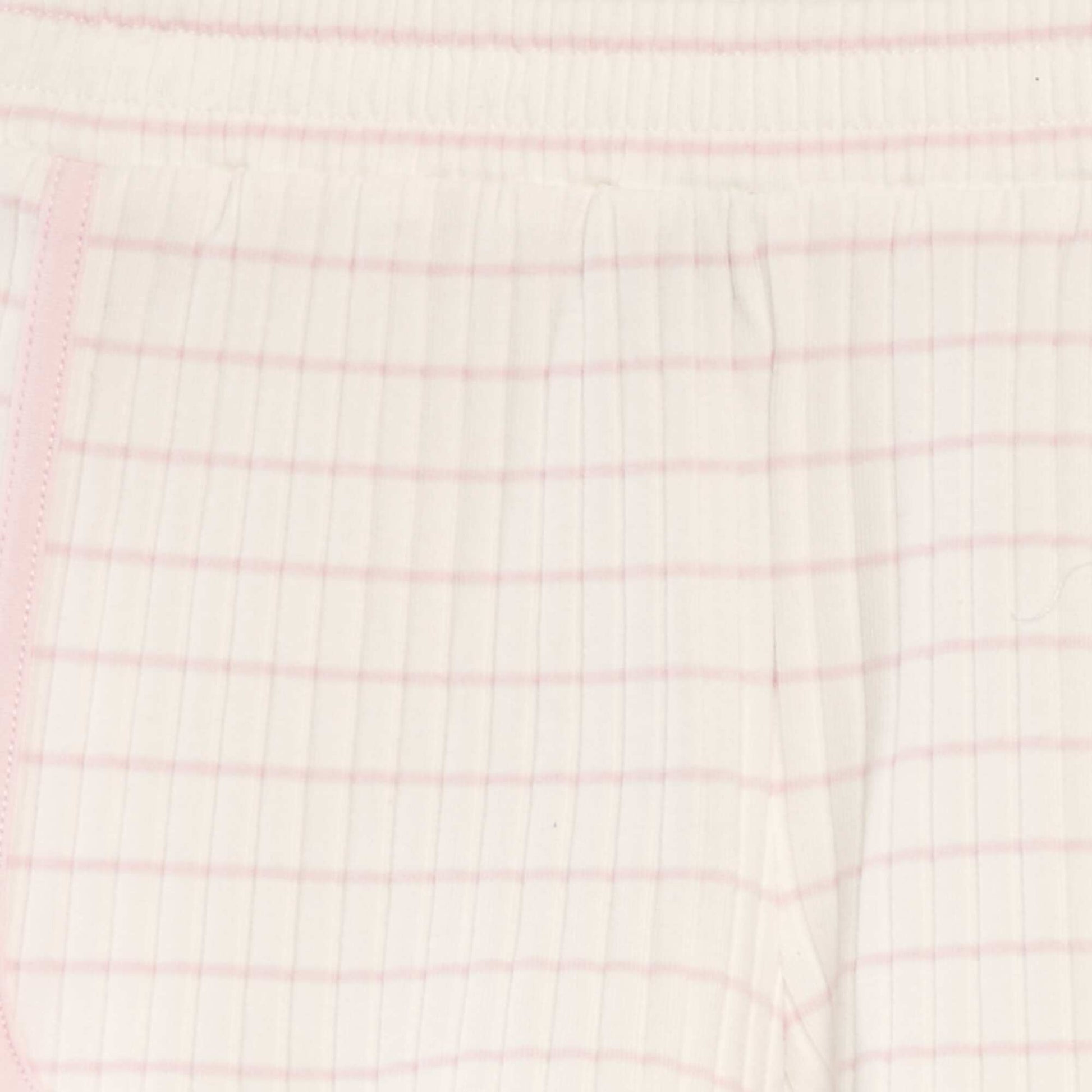 Ribbed knit striped shorts PINK