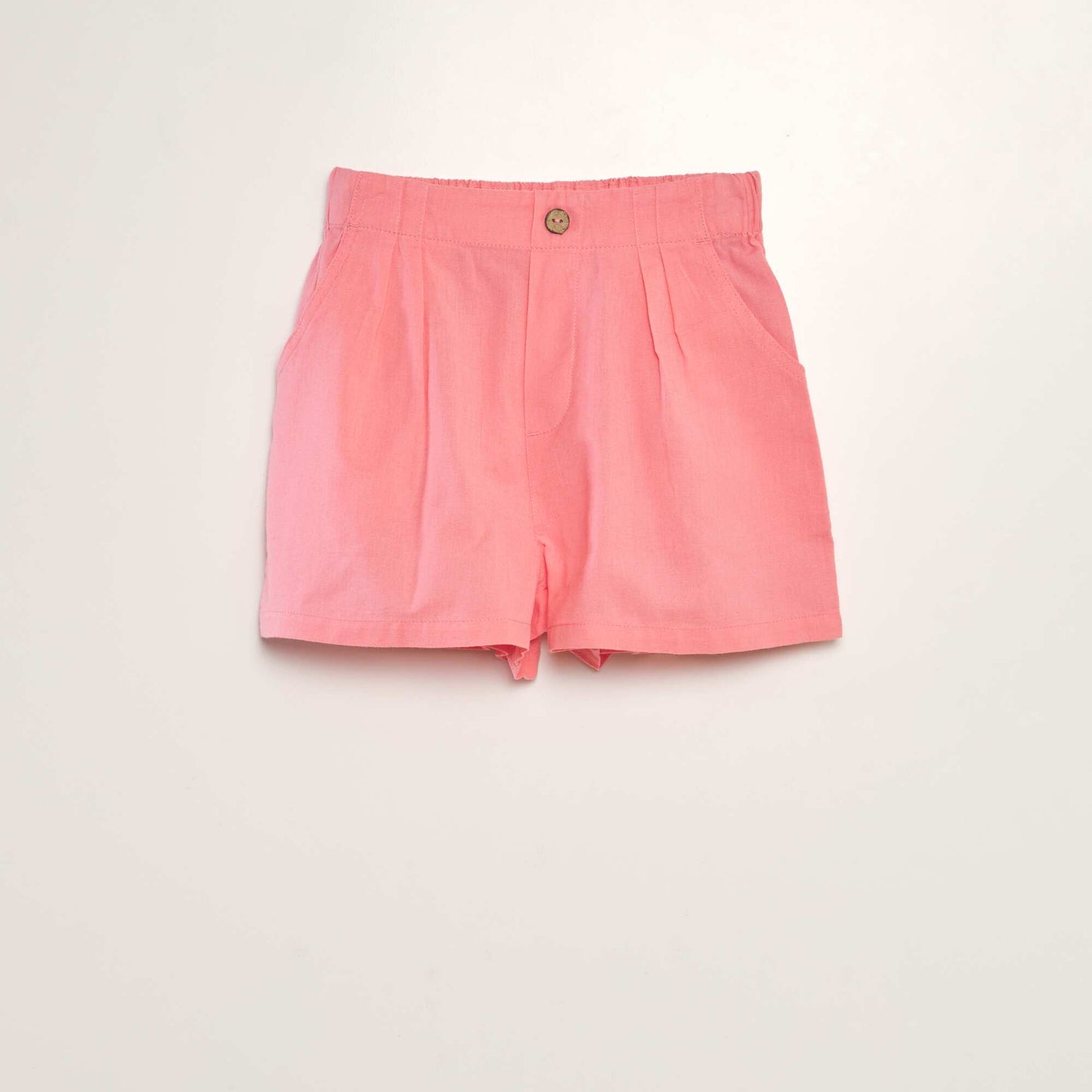 شورت قطني وكتاني بسيط PINK