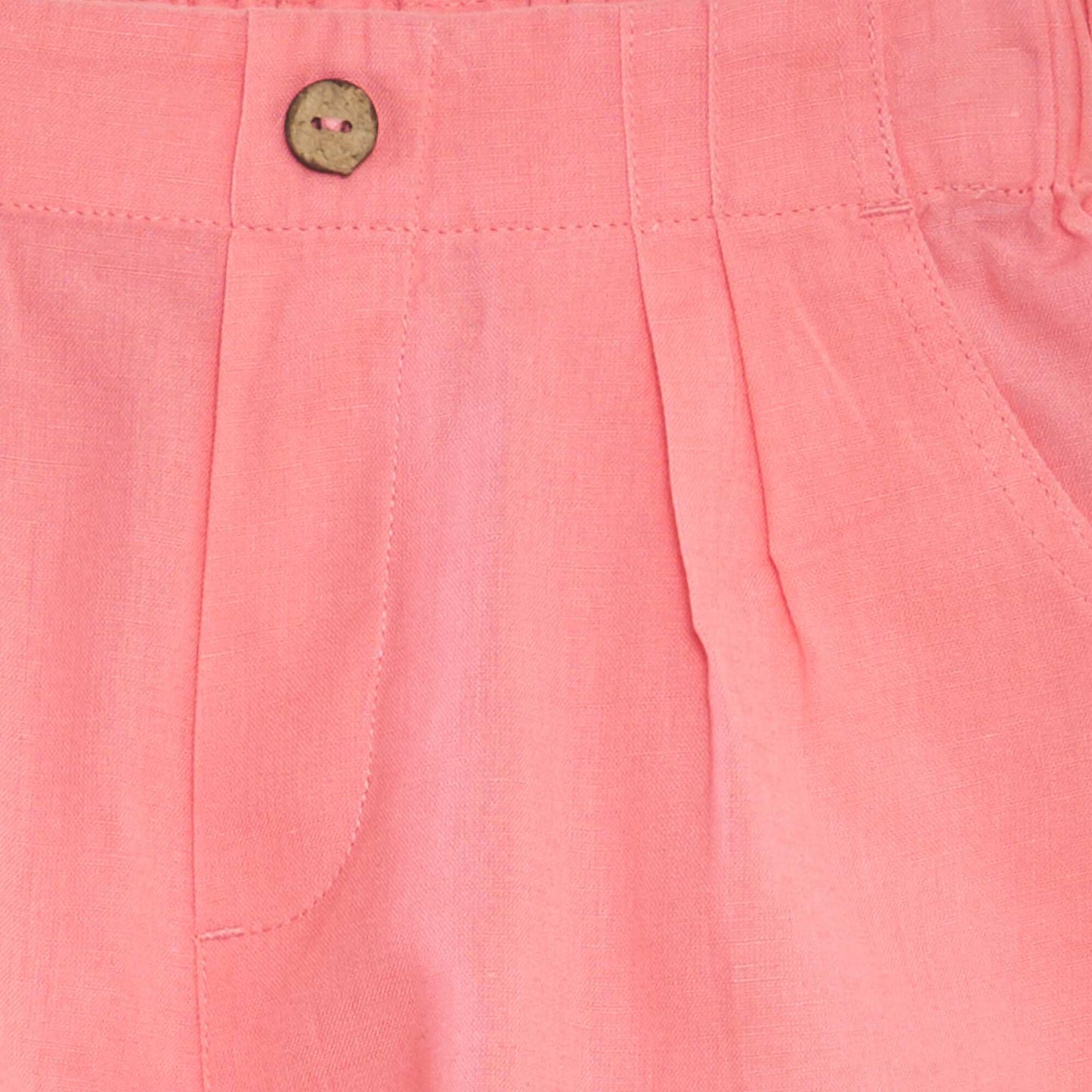 شورت قطني وكتاني بسيط PINK
