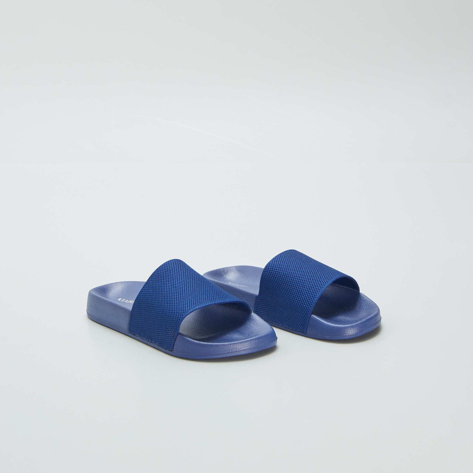 Plain pool sliders BLUE