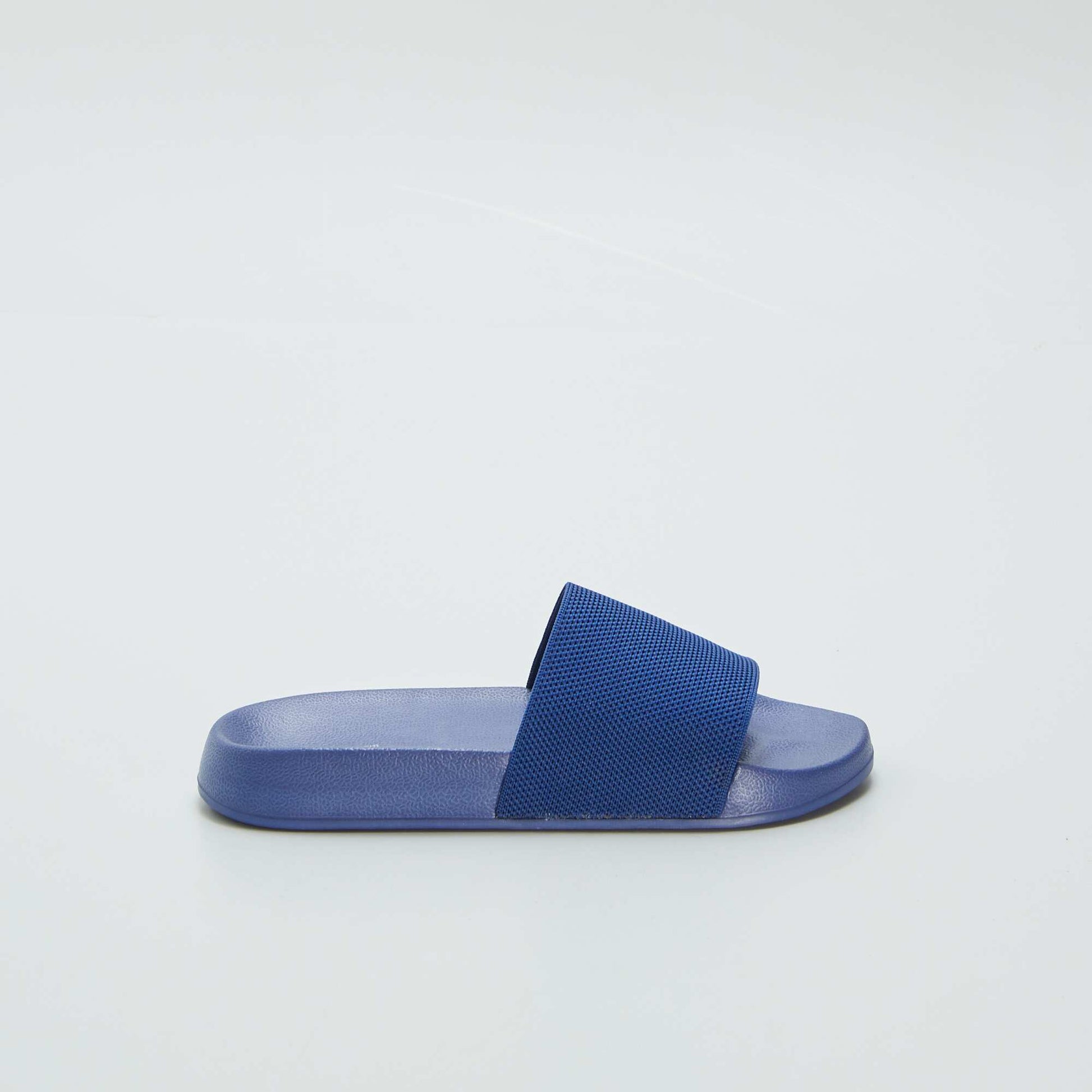 Plain pool sliders BLUE