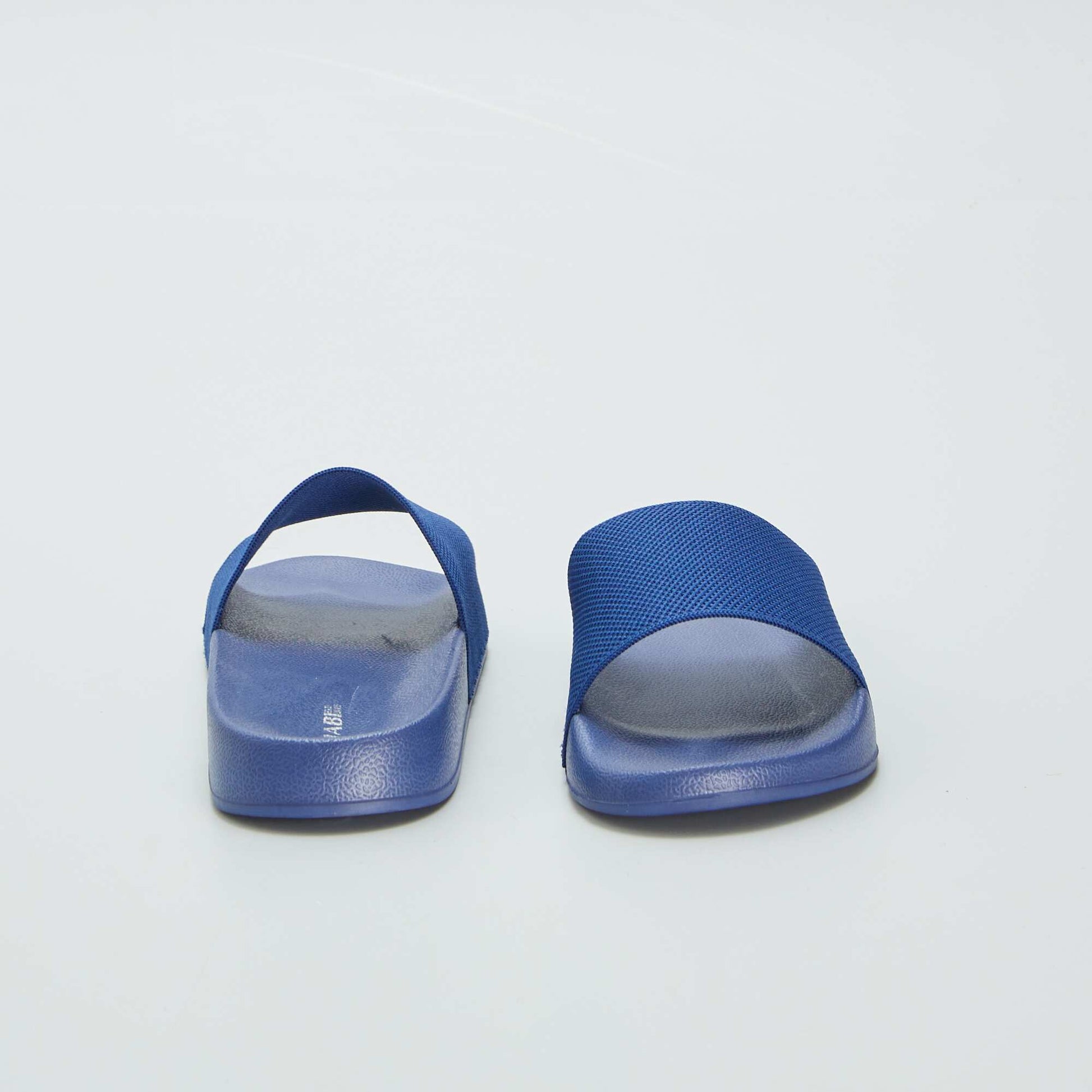 Plain pool sliders BLUE