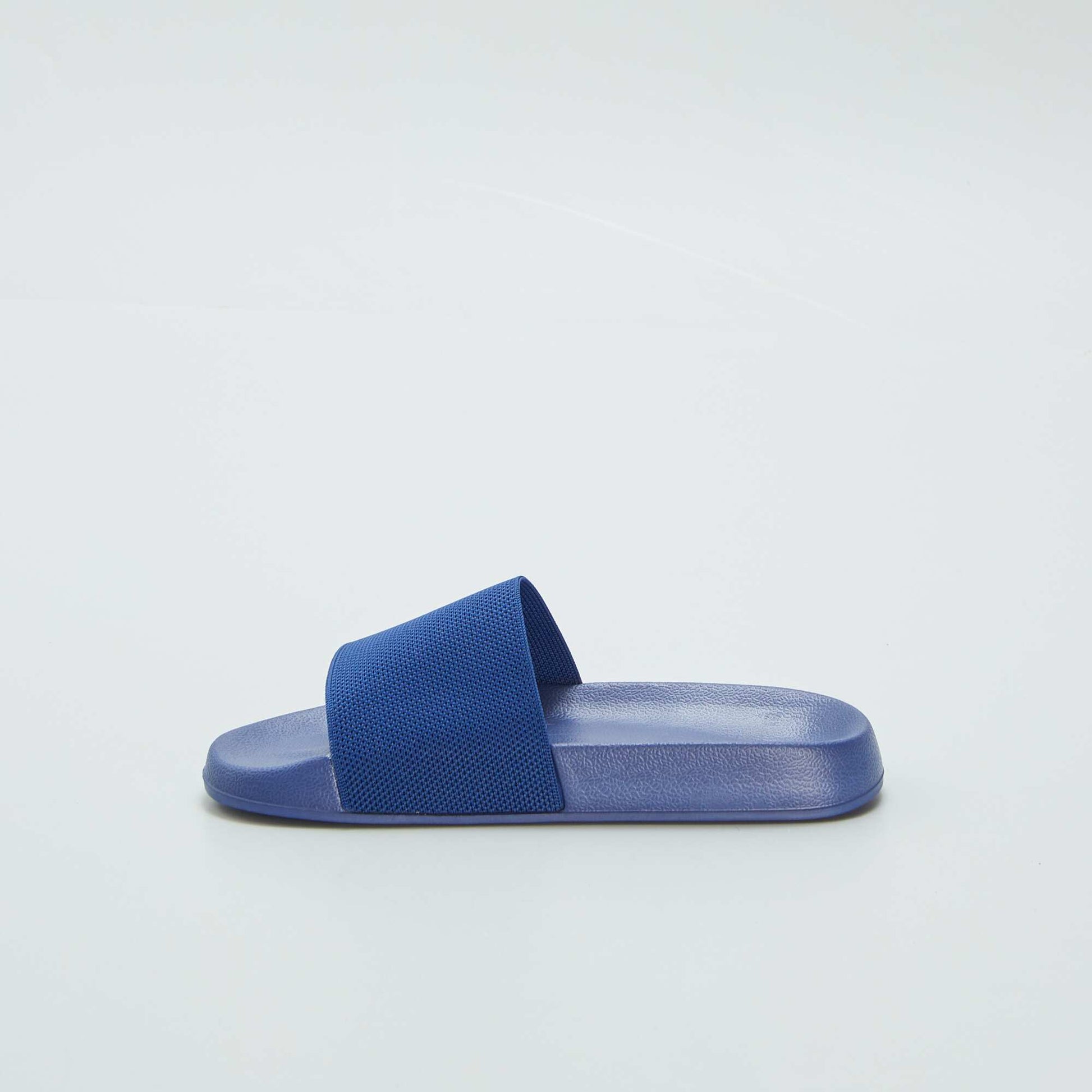 Plain pool sliders BLUE