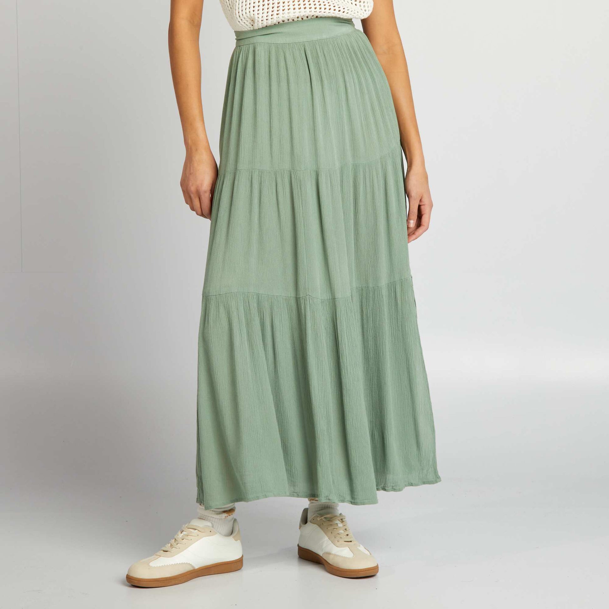 Flared skirt GREEN