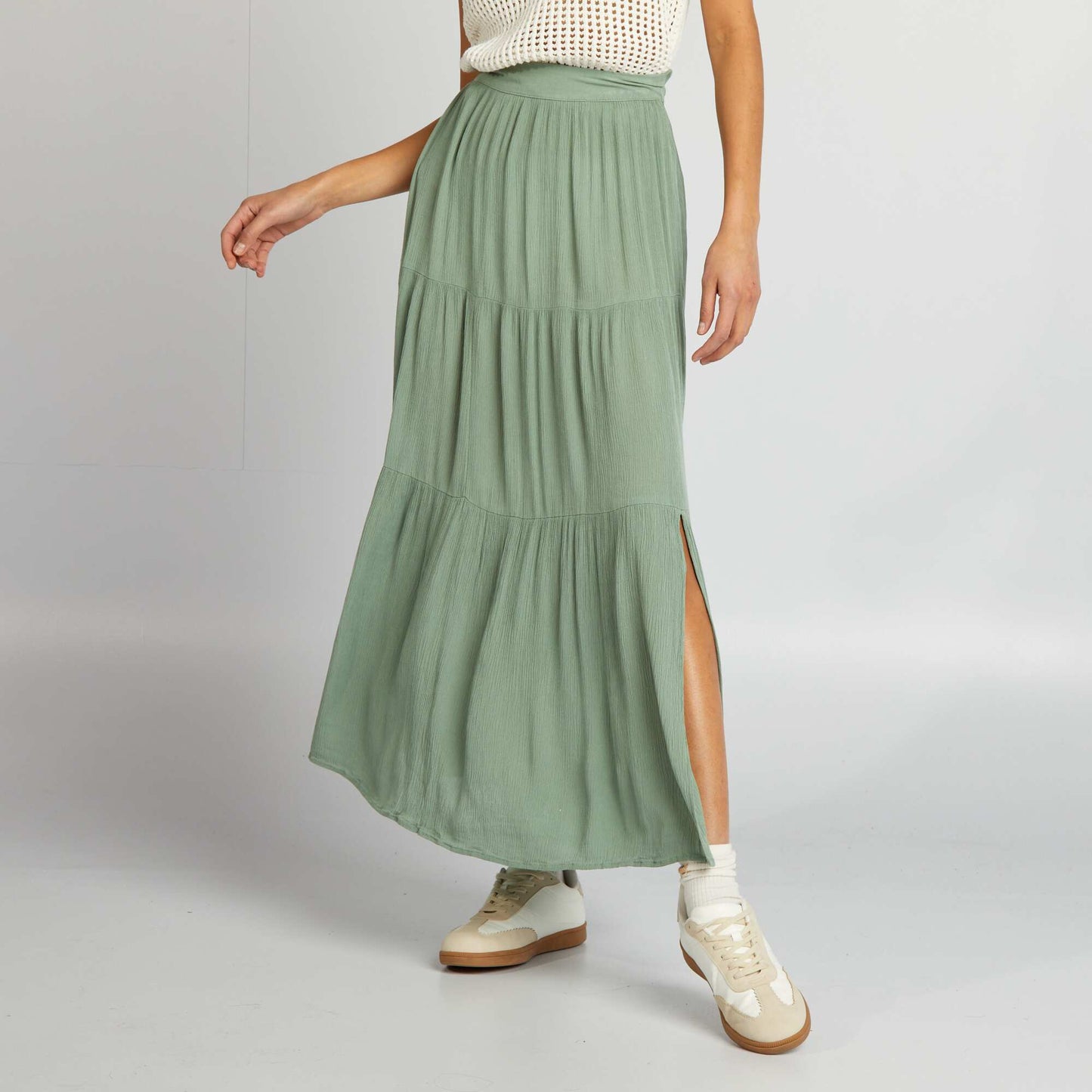 Flared skirt GREEN