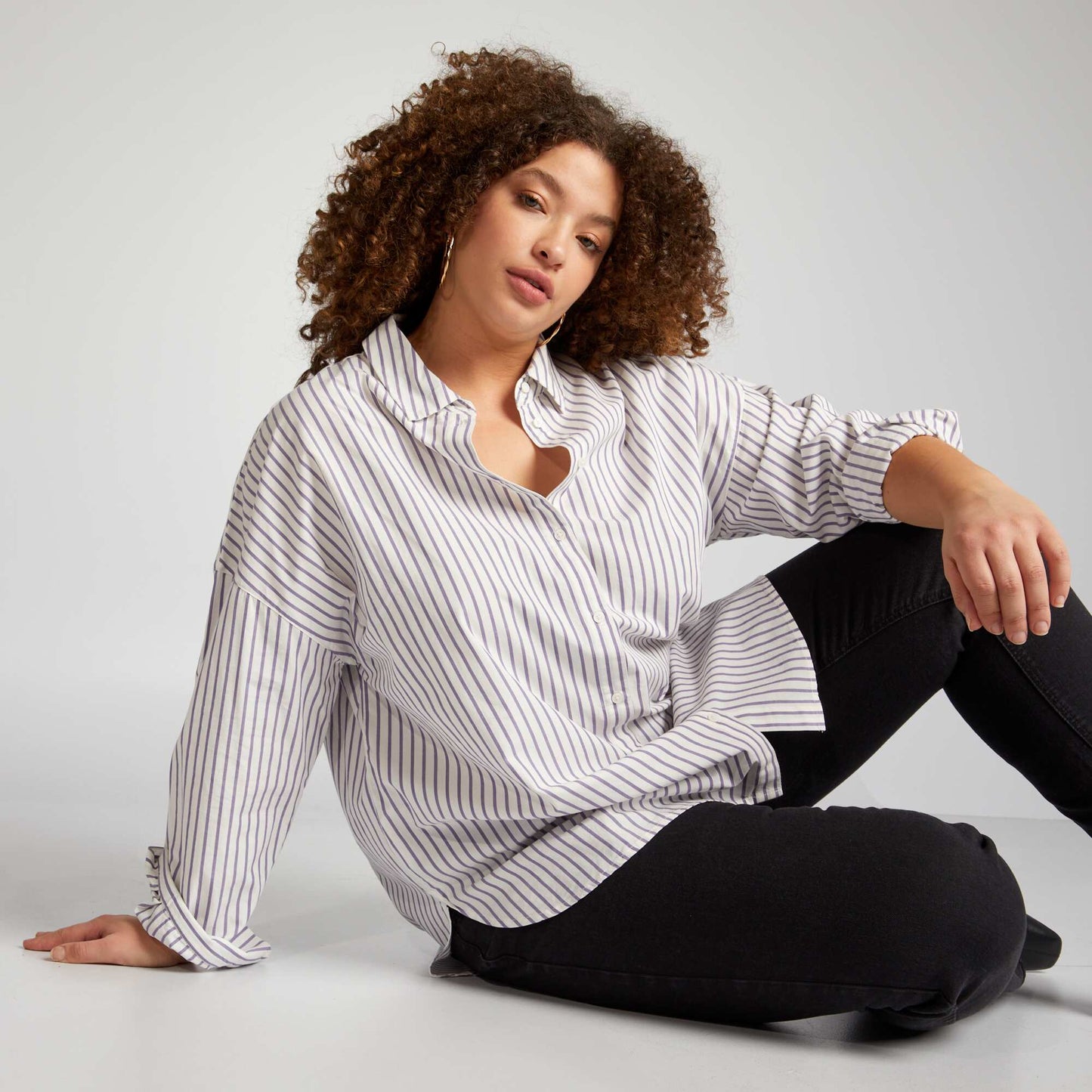 Loose-fit shirt WHITE