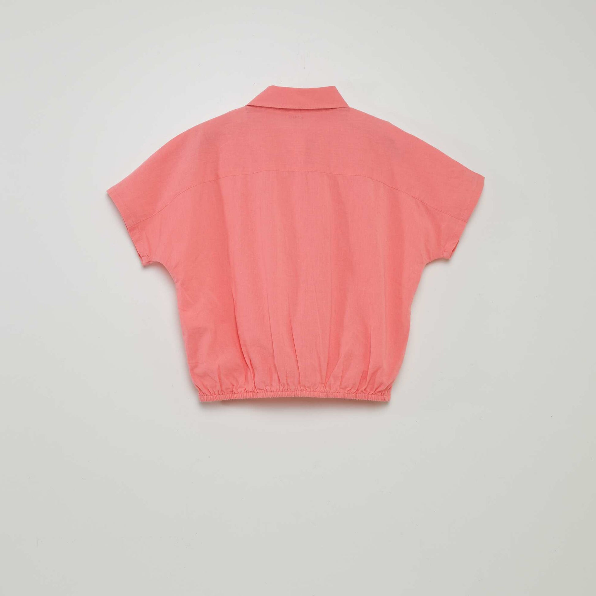 قميص قطني وكتاني برباط PINK