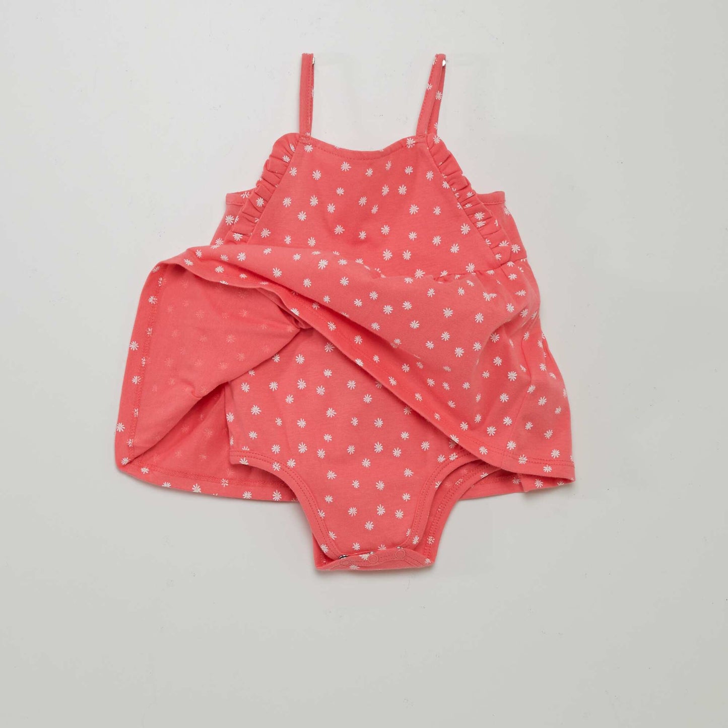 Patterned bodysuit dress PINK