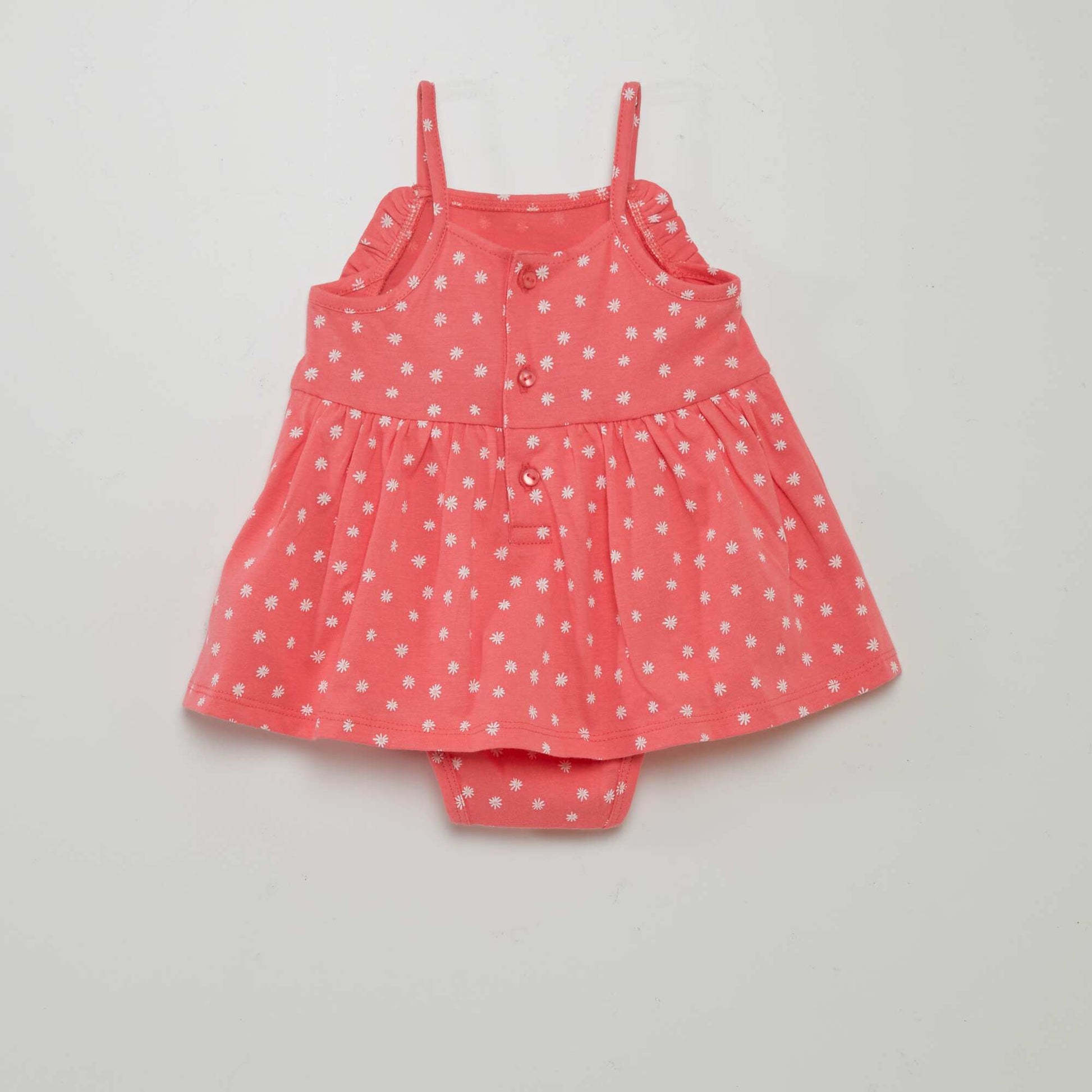 Patterned bodysuit dress PINK