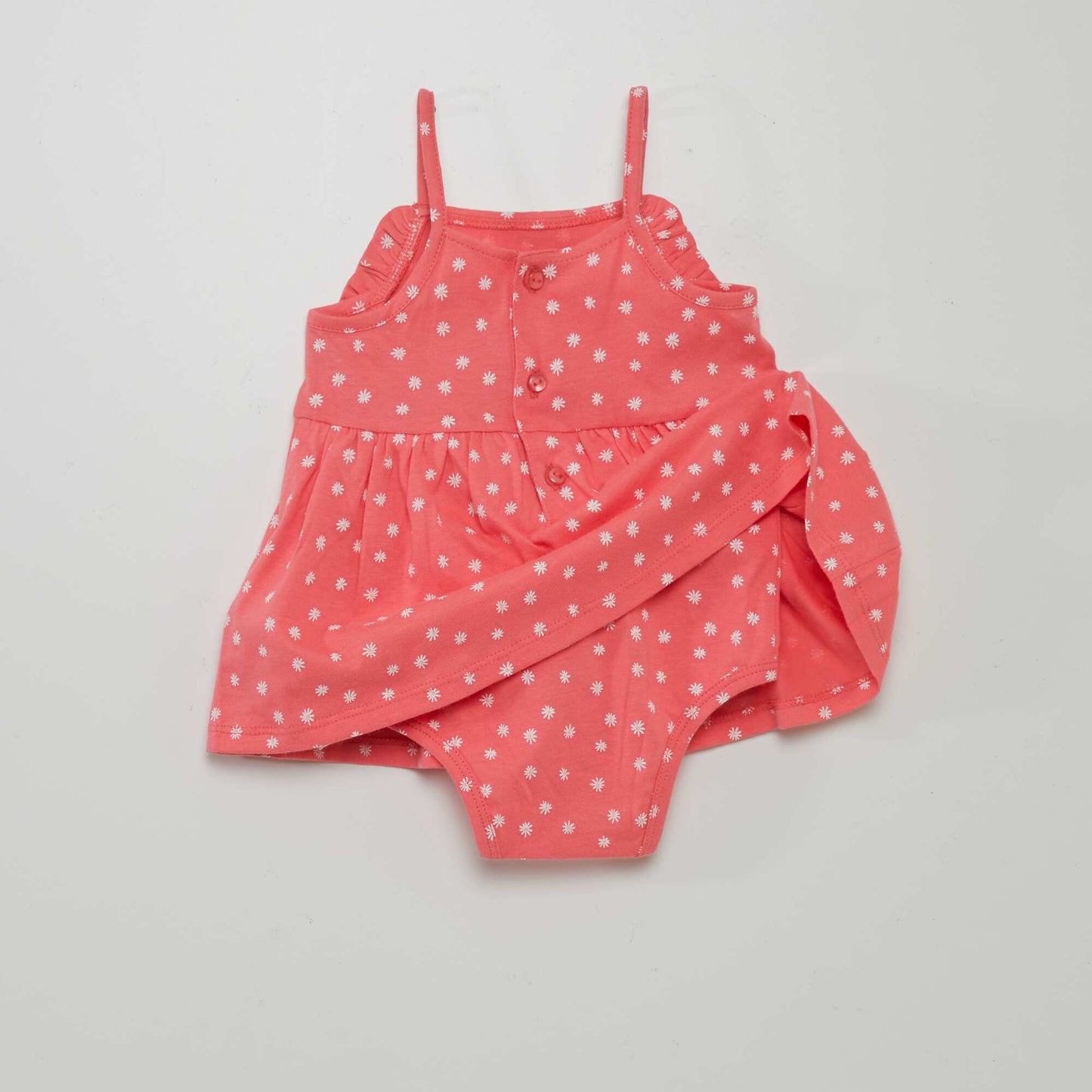 Patterned bodysuit dress PINK