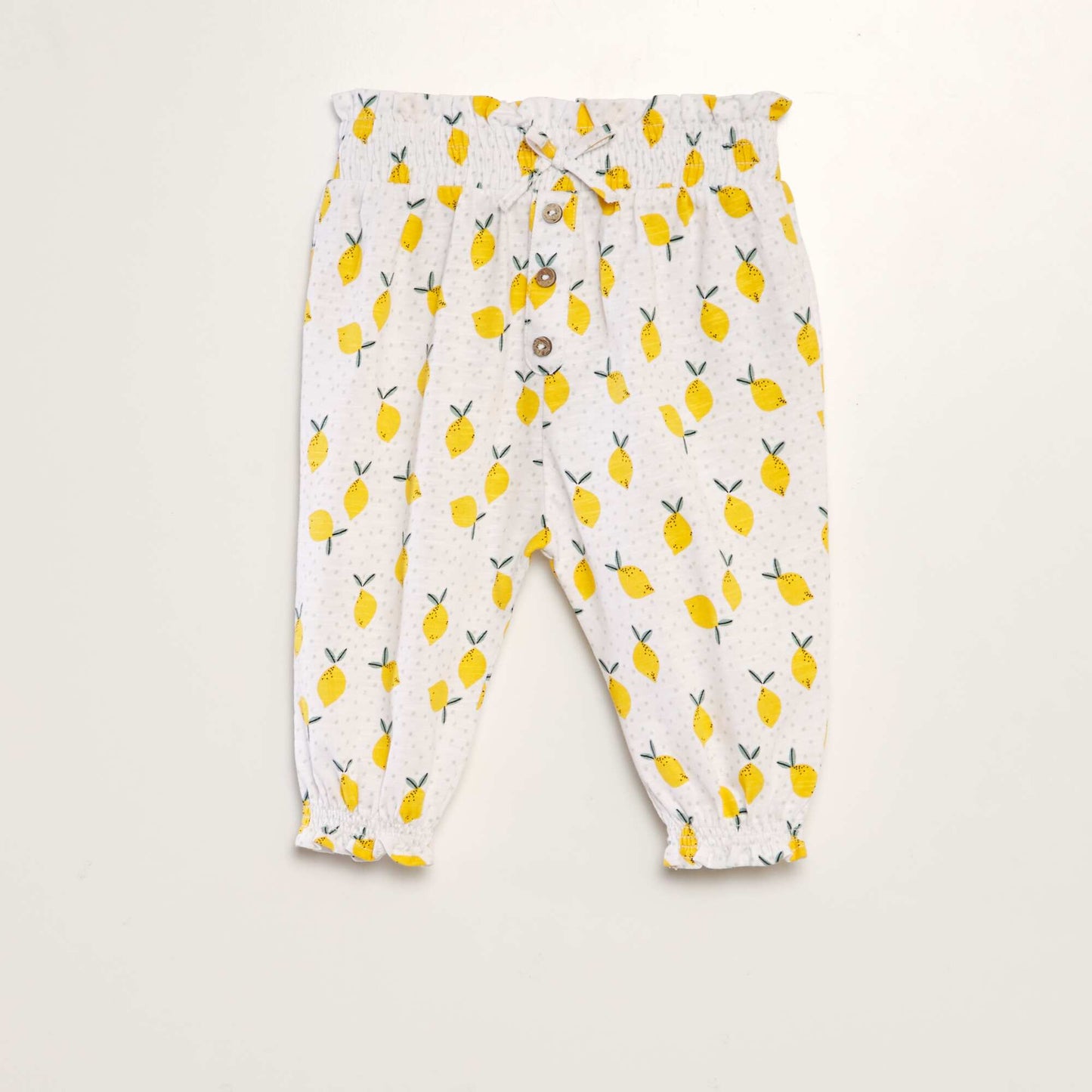 Harem-style trousers WHITE