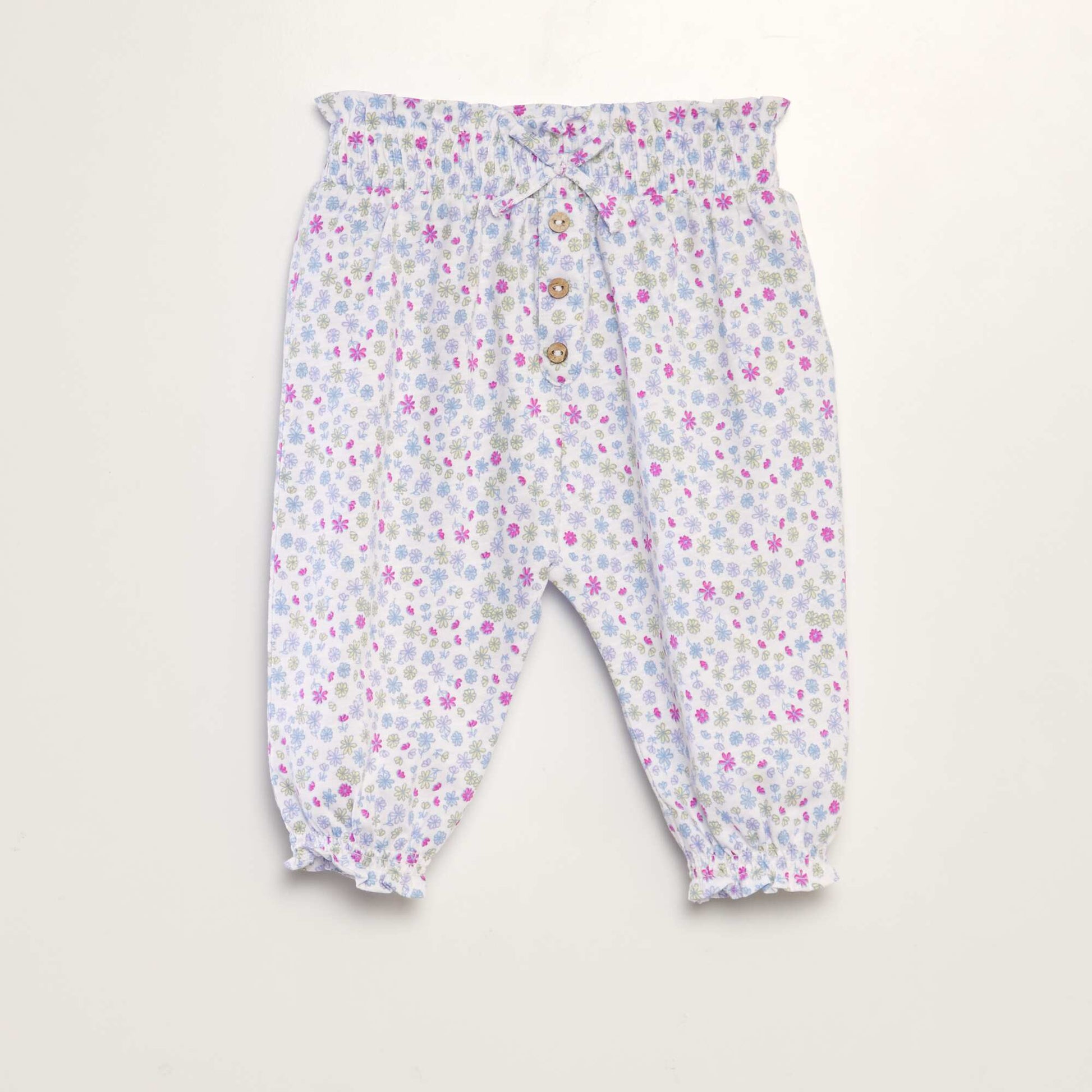 Harem-style trousers WHITE