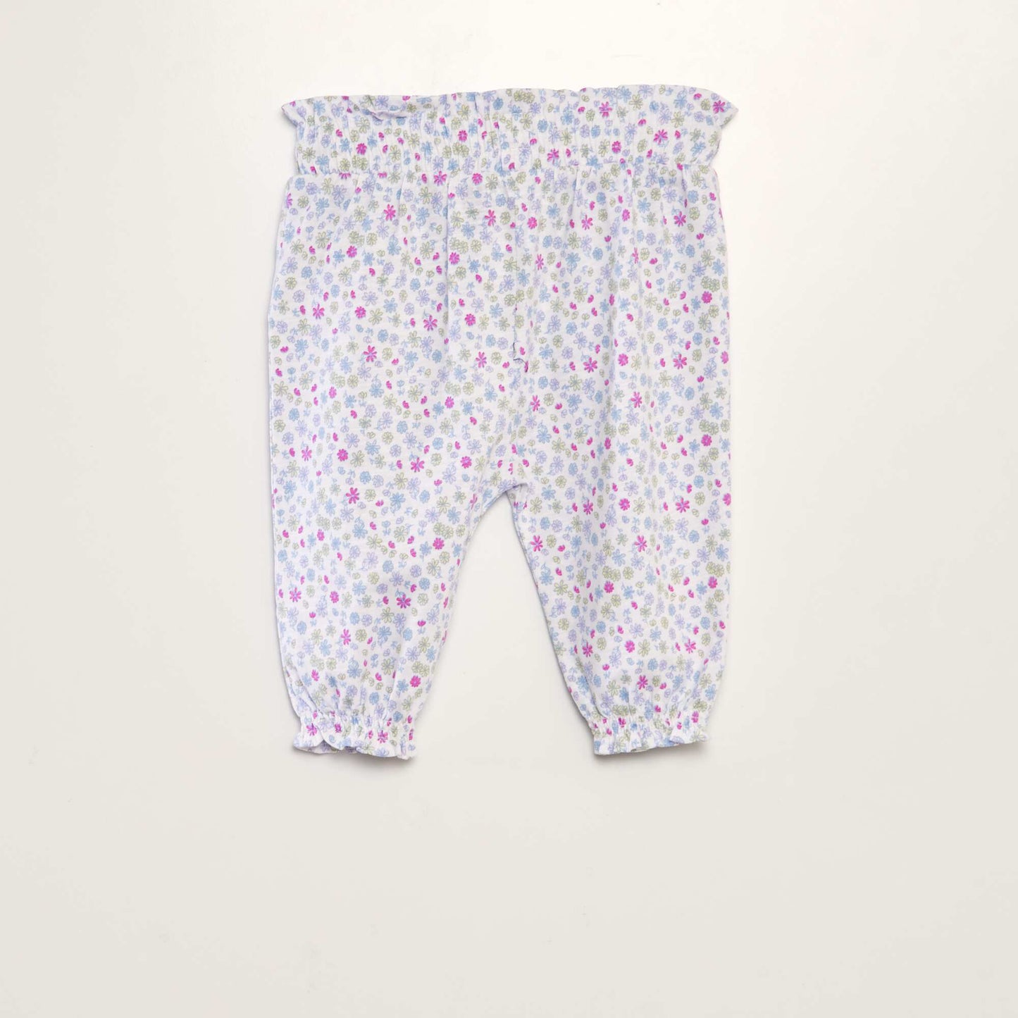 Harem-style trousers WHITE