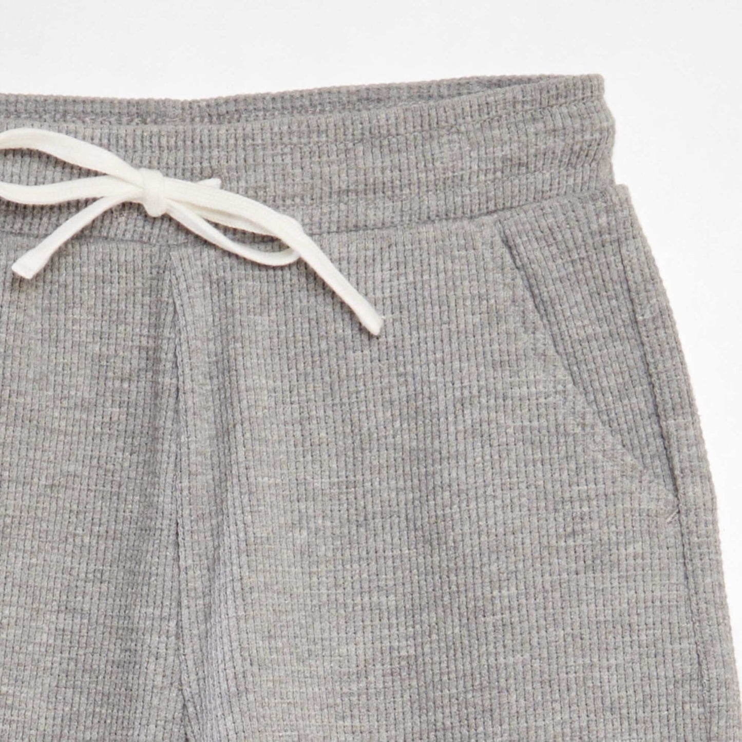 Honeycomb knit shorts GREY