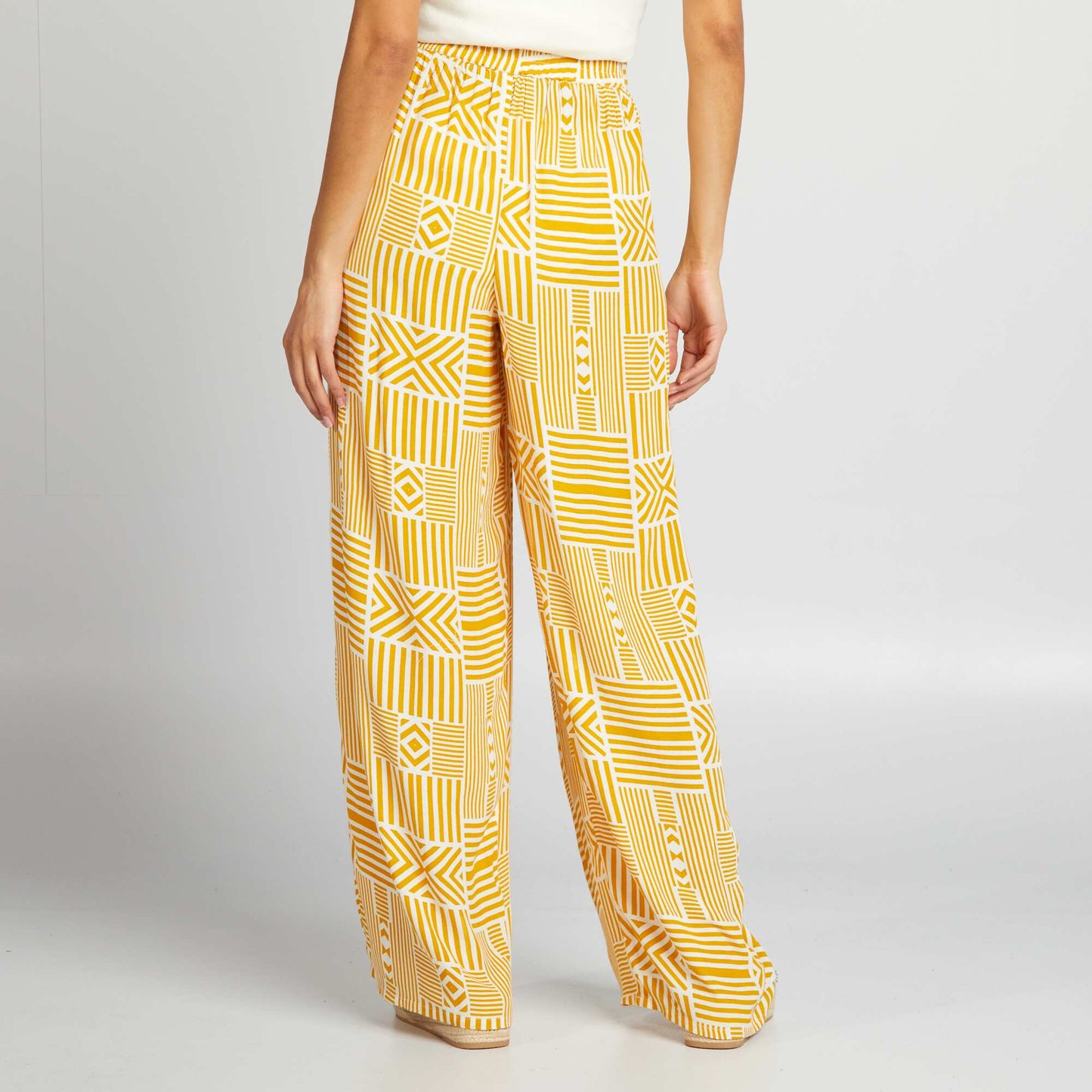 Wide-leg trousers YELLOW