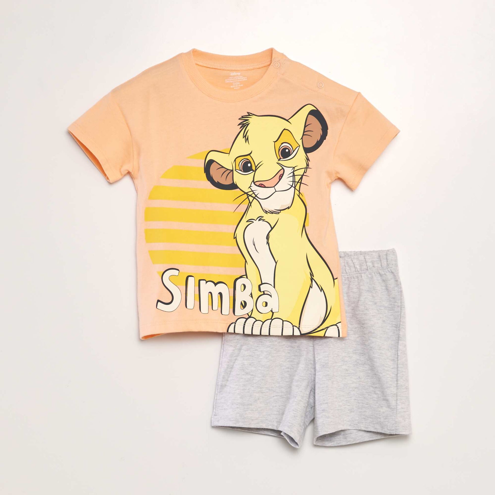 طقم بيجامة "Simba" - طقم من قطعتين برتقالي