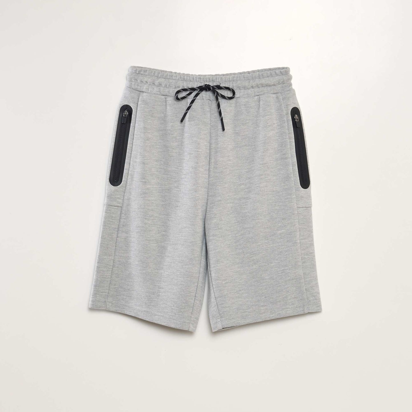 Piqué jogging shorts GREY