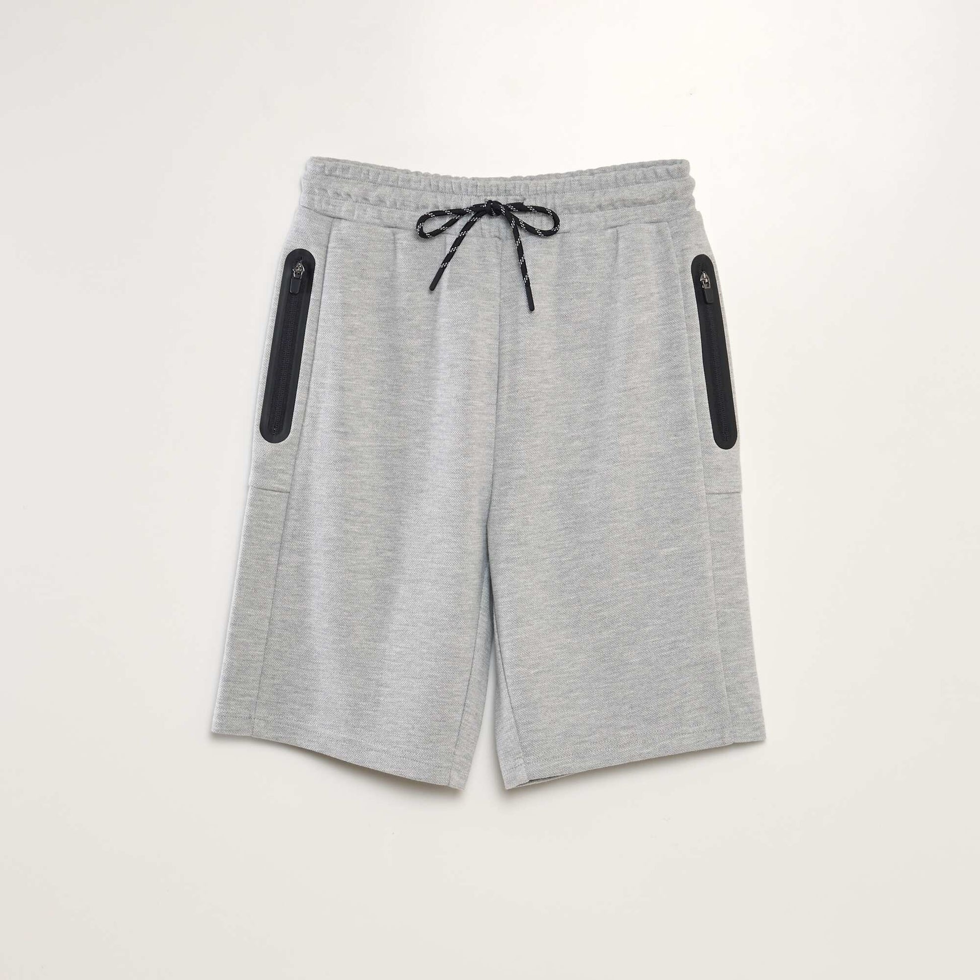Piqué jogging shorts GREY