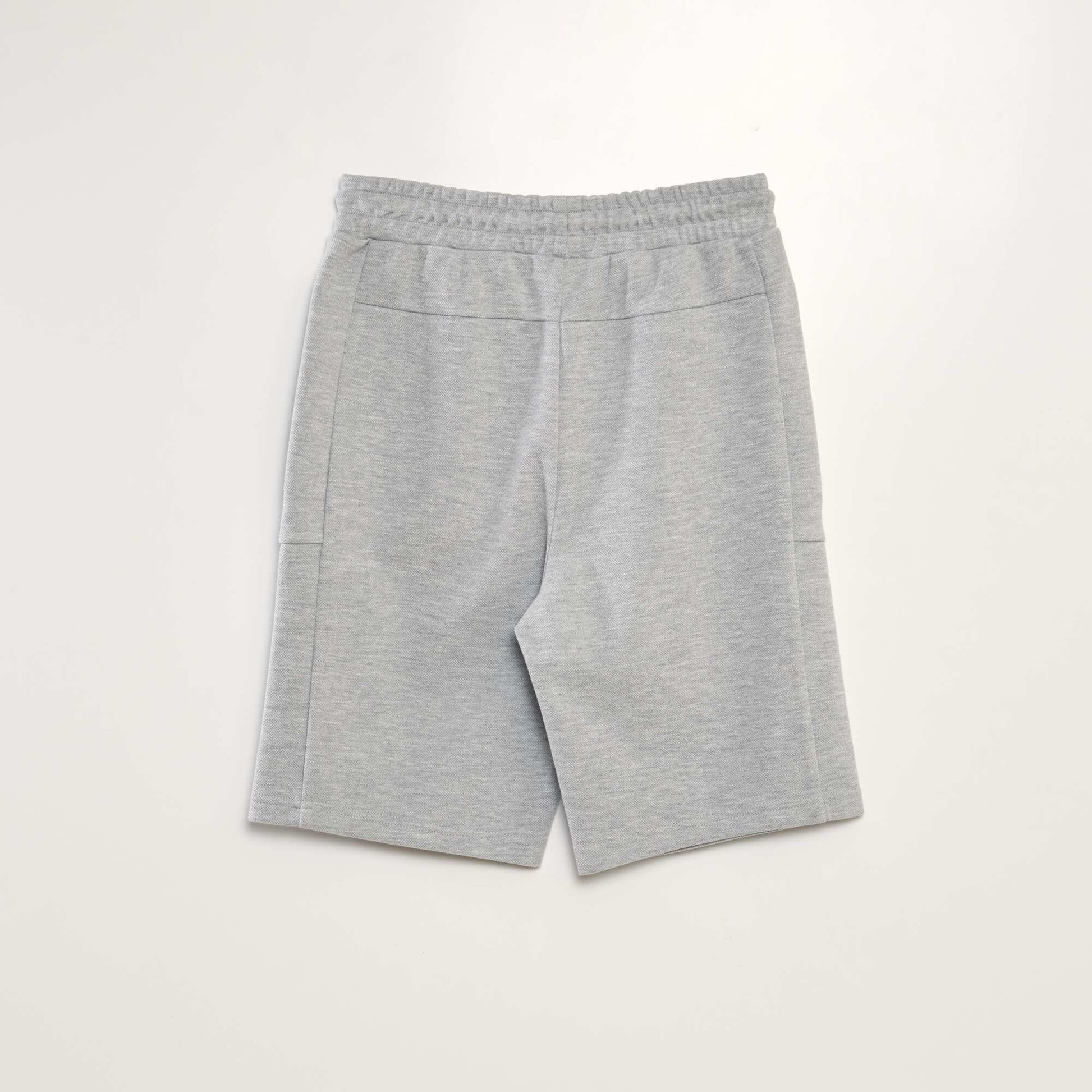 Piqué jogging shorts GREY