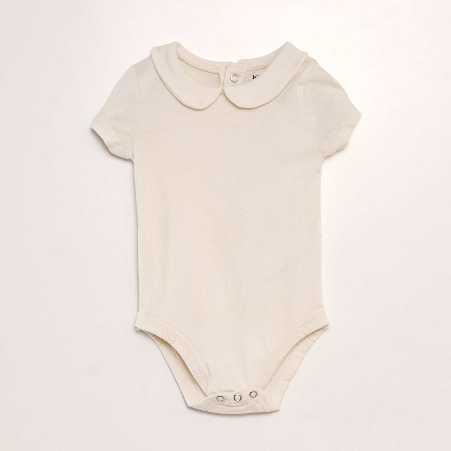 Cotton body with Peter Pan collar BEIGE