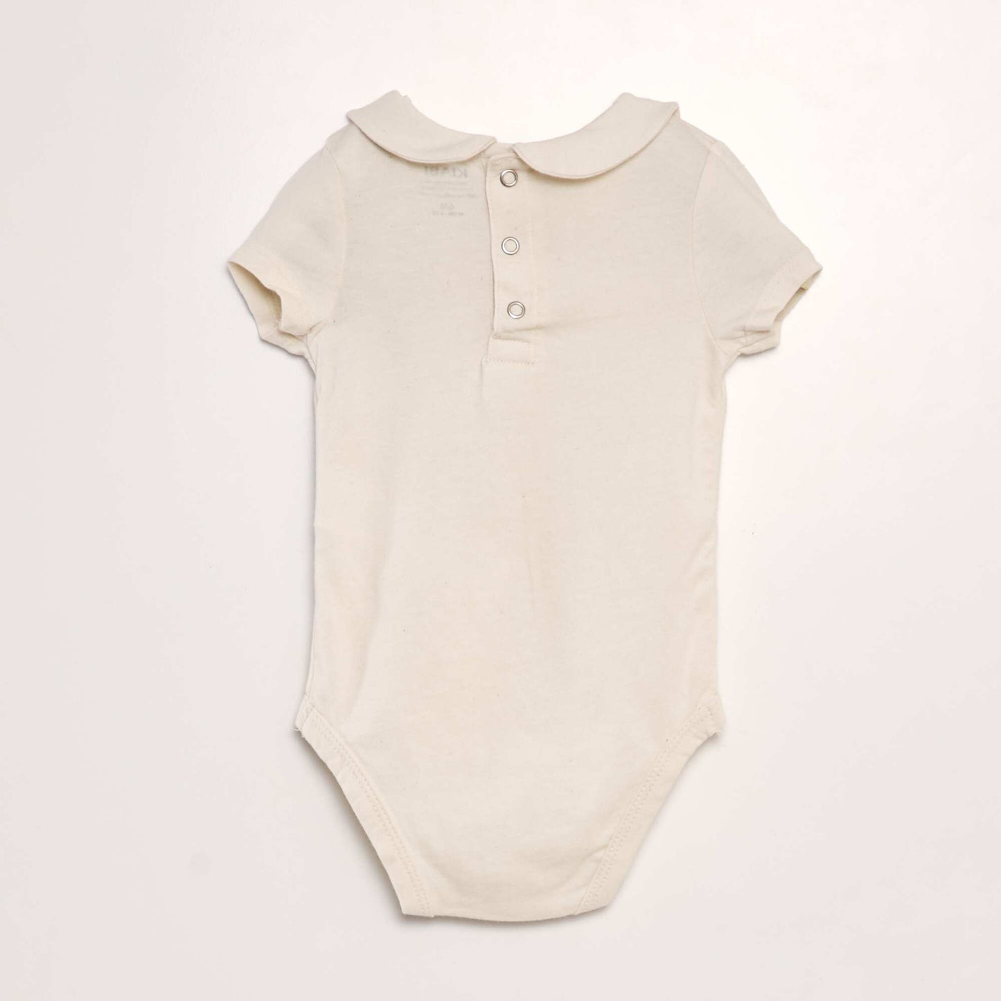Cotton body with Peter Pan collar BEIGE