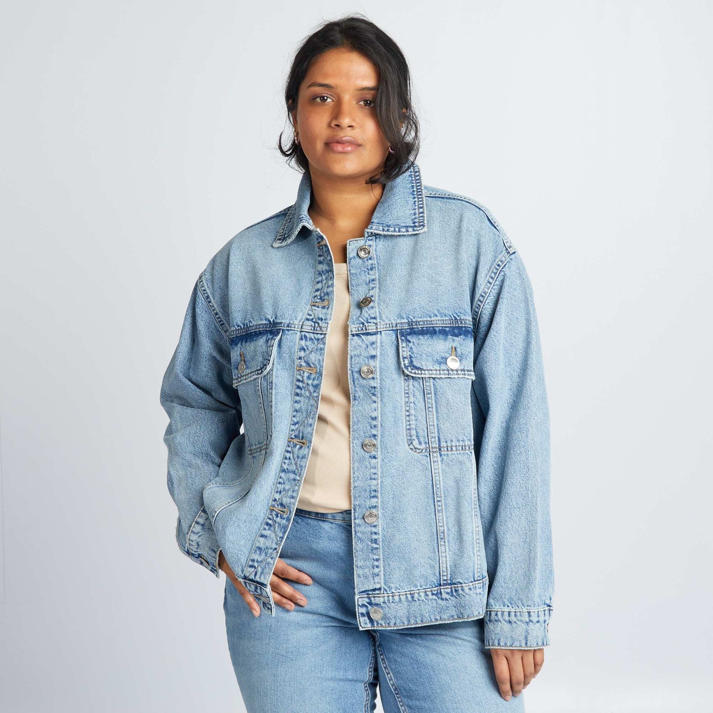 Retro denim jacket BLUE