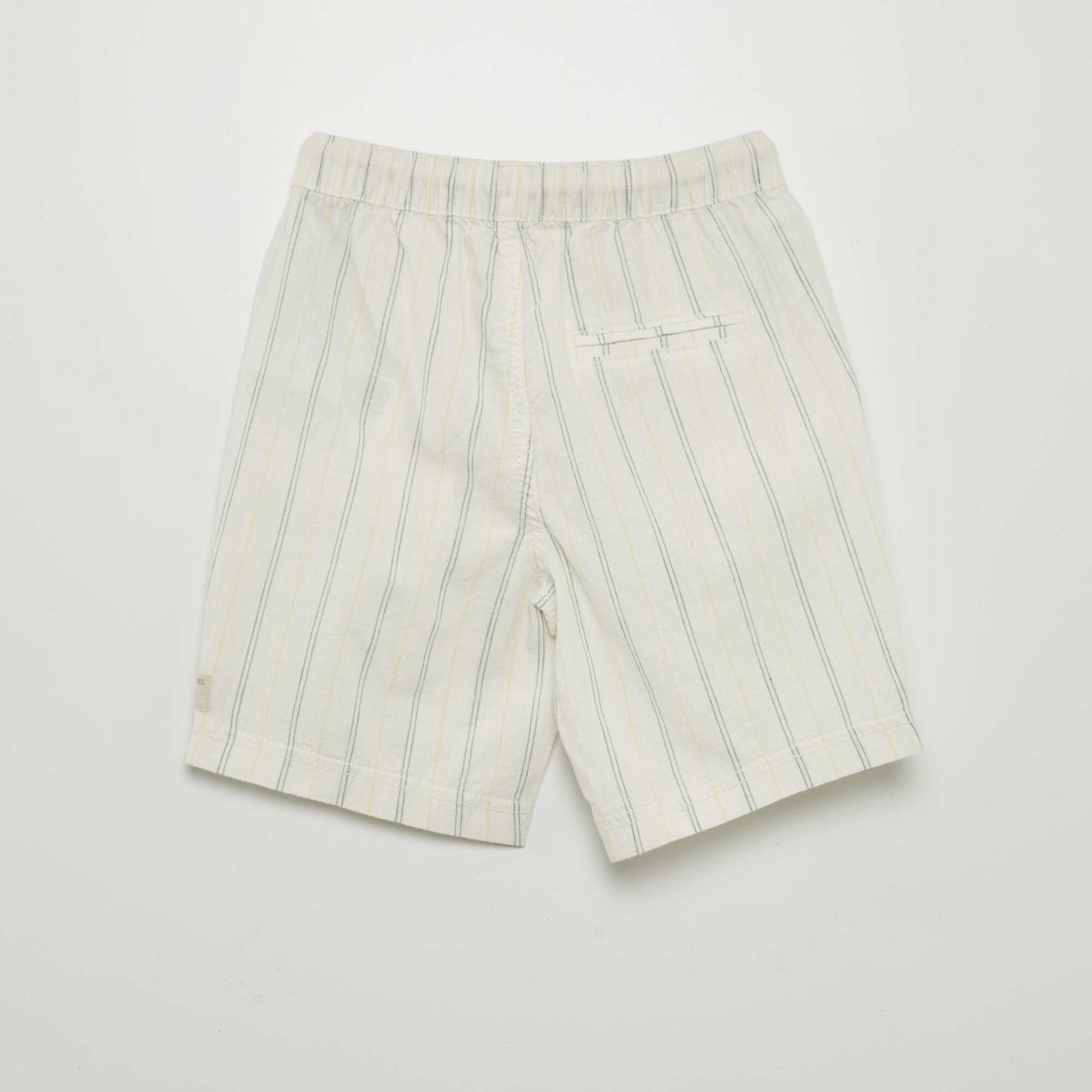Plain linen shorts WHITE