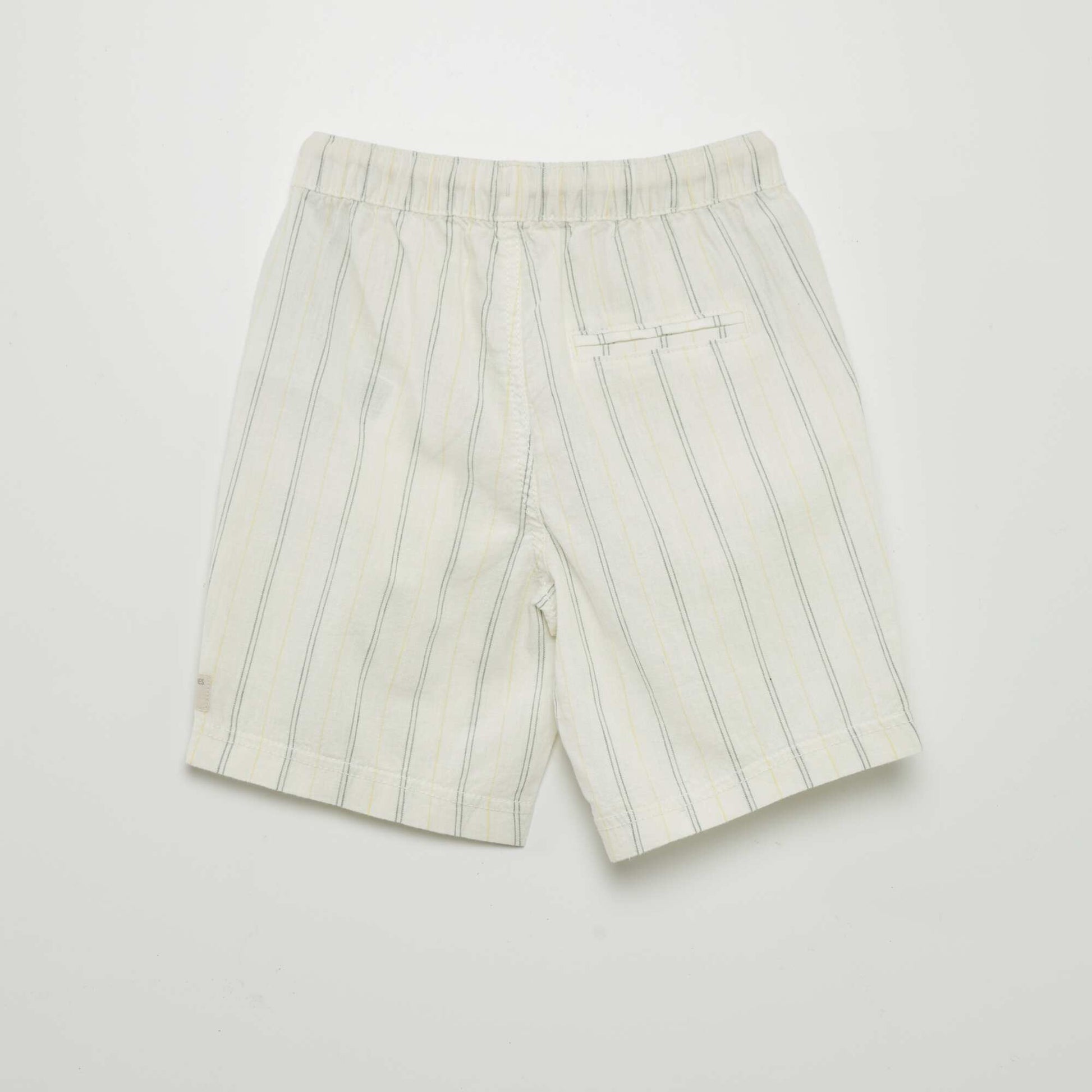 Plain linen shorts WHITE