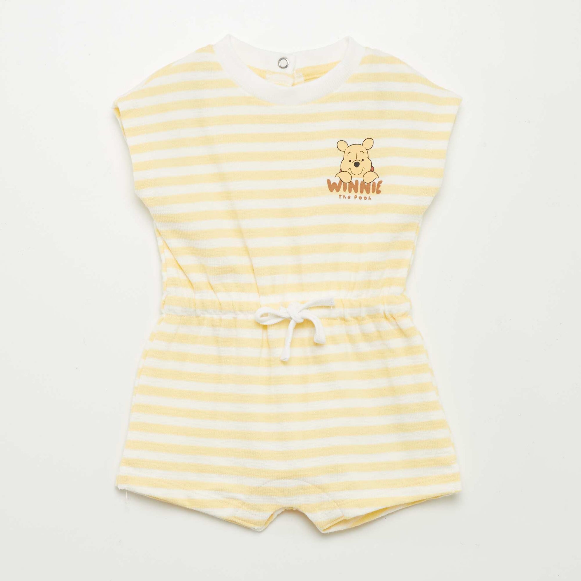 'Disney' French terry romper YELLOW